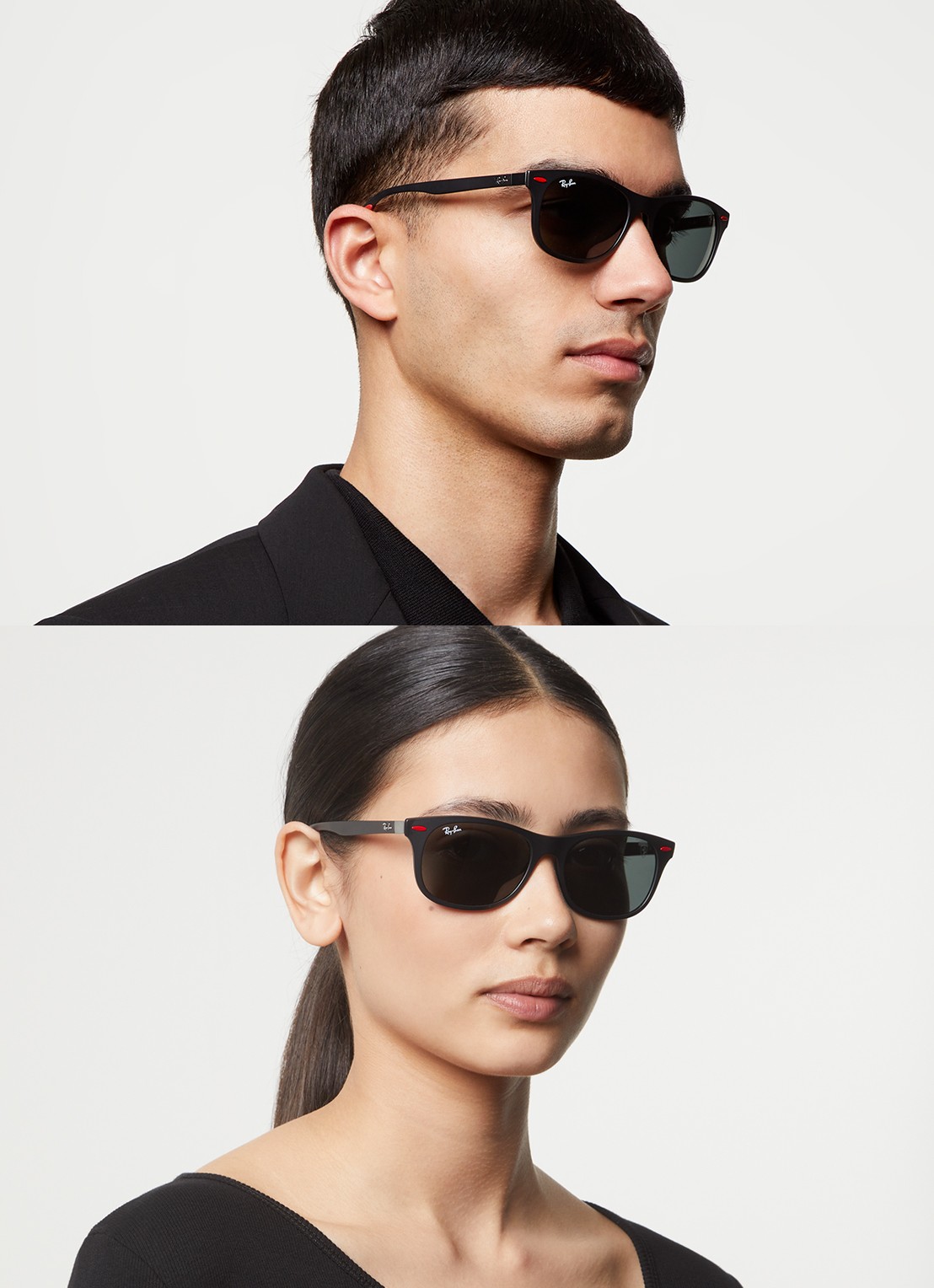Ray-Ban Ferrari zonnebril RB4607M - voorkant 5 zwart