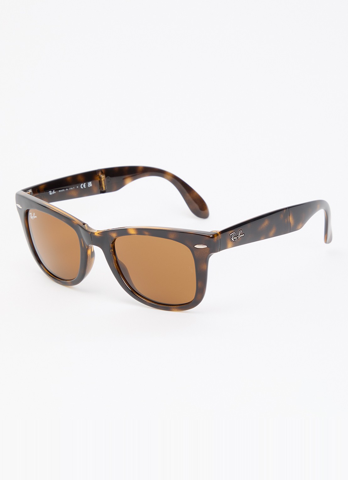 Ray-Ban Folding classic wayfarer zonnebril RB4105  - voorkant 5 bruin