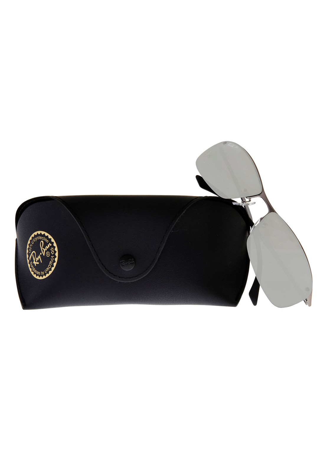 Ray-Ban Herenzonnebril Gepolariseerd RB3183 - detail 4 zilver
