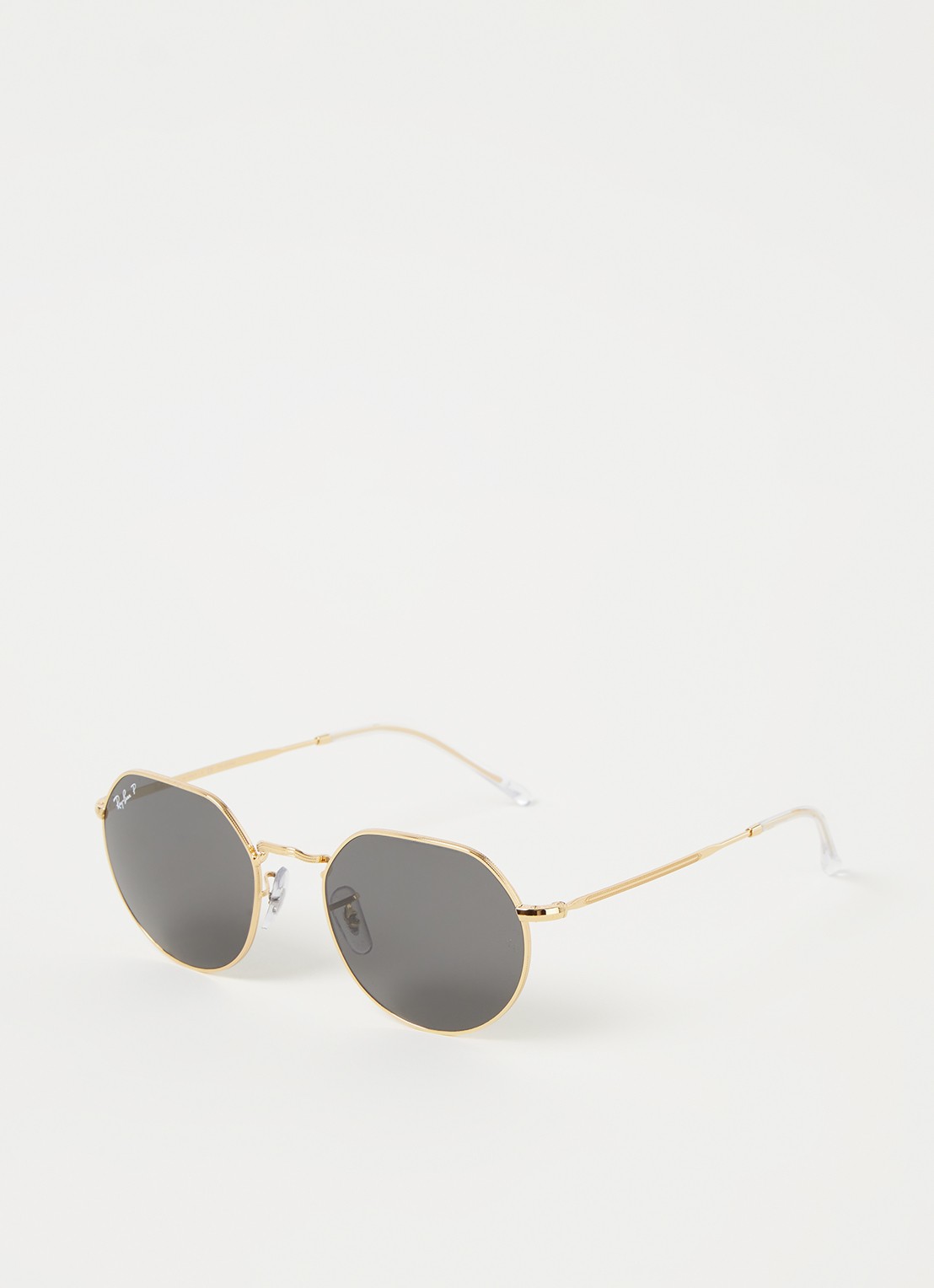 Ray-Ban Jack zonnebril gepolariseerd RB3565 - voorkant goud