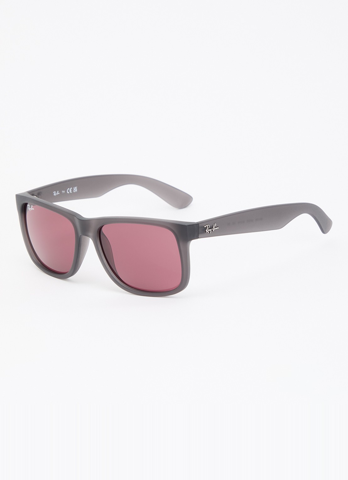 Ray-Ban Justin Classis wayfarer zonnebril RB4165  - voorkant donkergrijs