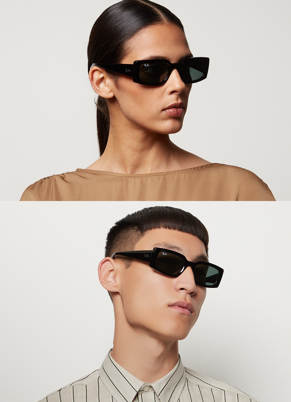 Ray-Ban Kiliane zonnebril RB4395 - voorkant 5 zwart