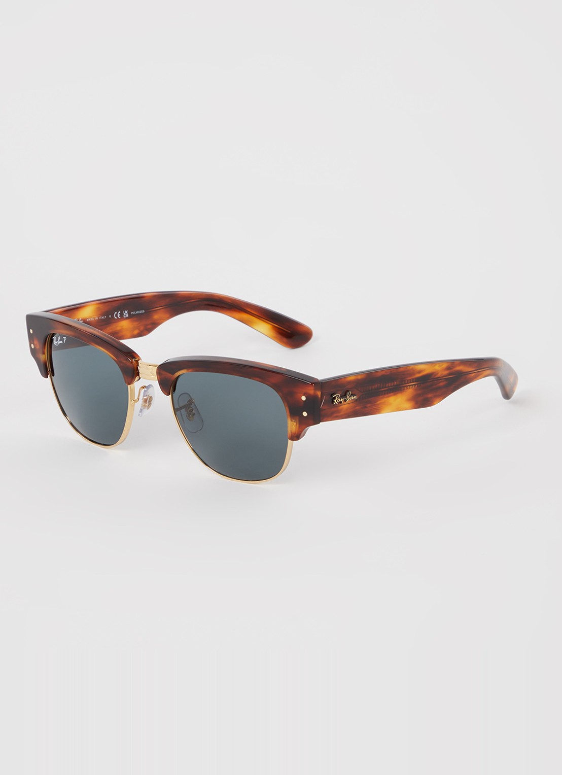 Ray-Ban Mega Clubmaster zonnebril gepolariseerd RB0316S - voorkant bruin
