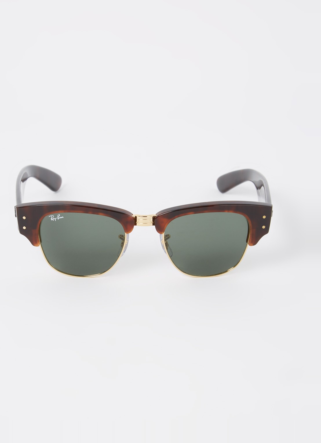 Ray-Ban Mega Clubmaster zonnebril RB0316S  - detail donkerbruin
