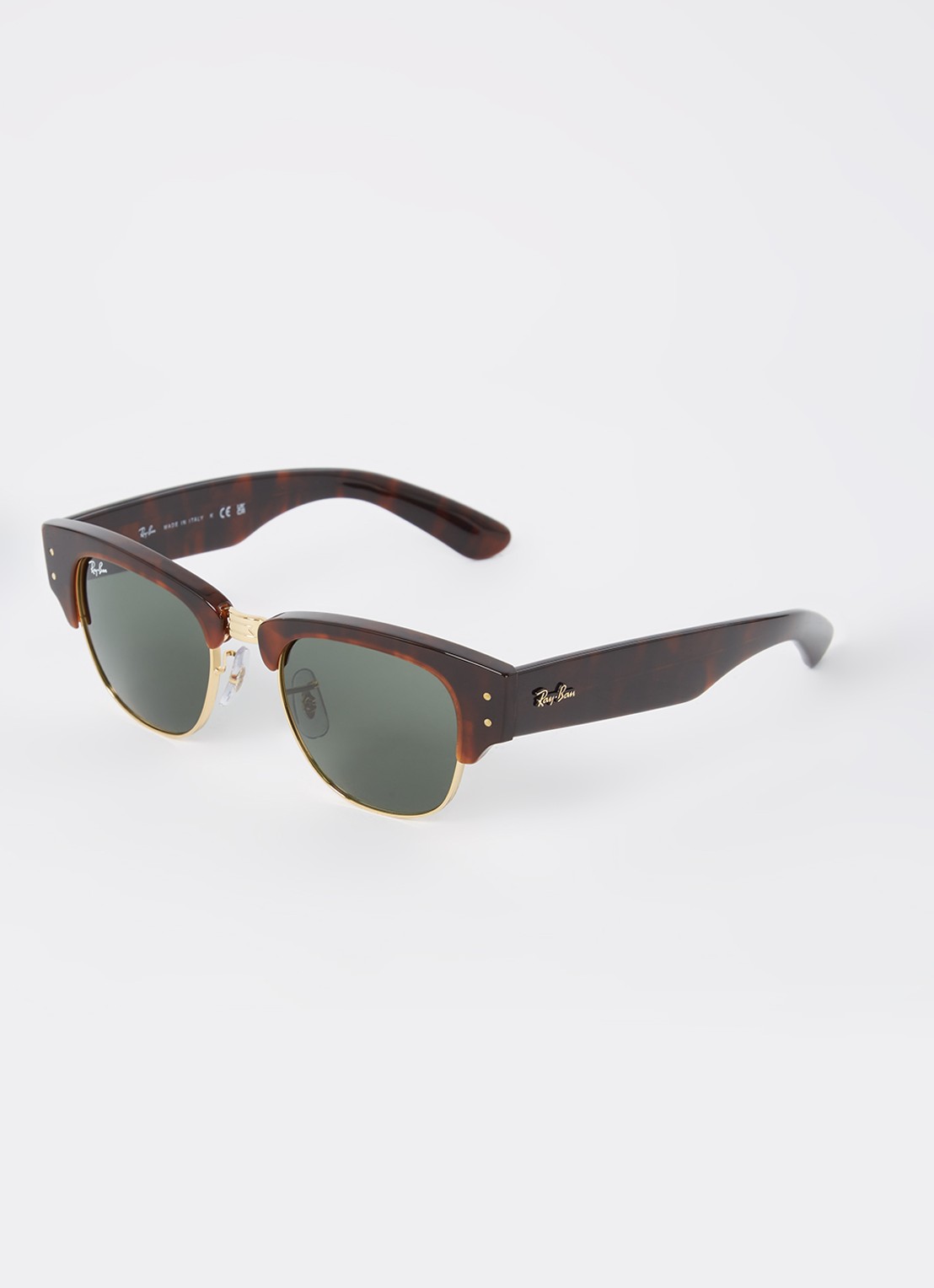 Ray-Ban Mega Clubmaster zonnebril RB0316S  - voorkant 4 donkerbruin
