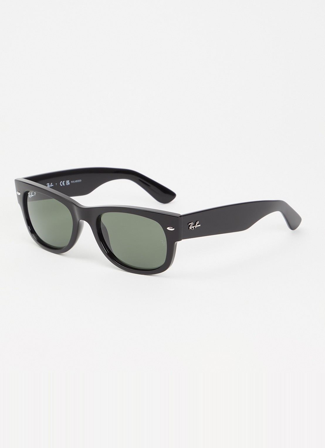 Ray-Ban Mega Wayfarer II zonnebril gepolariseerd RB0832S - voorkant 4 zwart