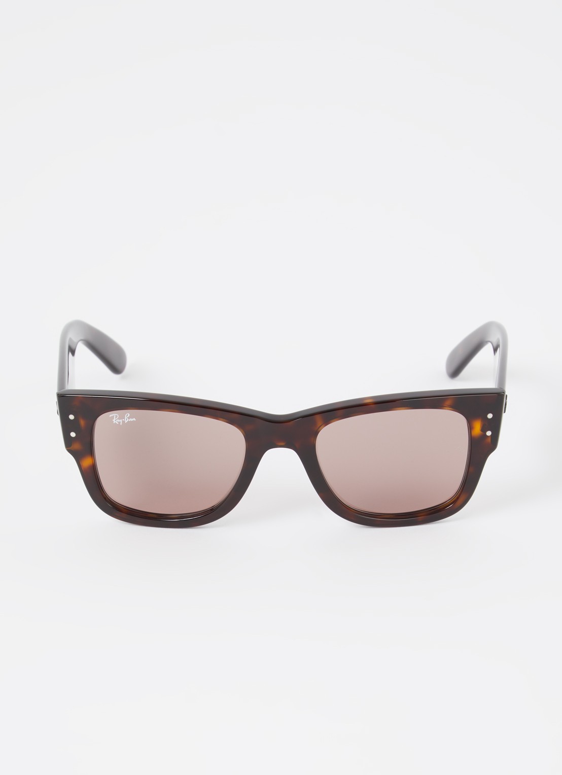 Ray-Ban Mega Wayfarer zonnebril RB0840S - detail donkerbruin