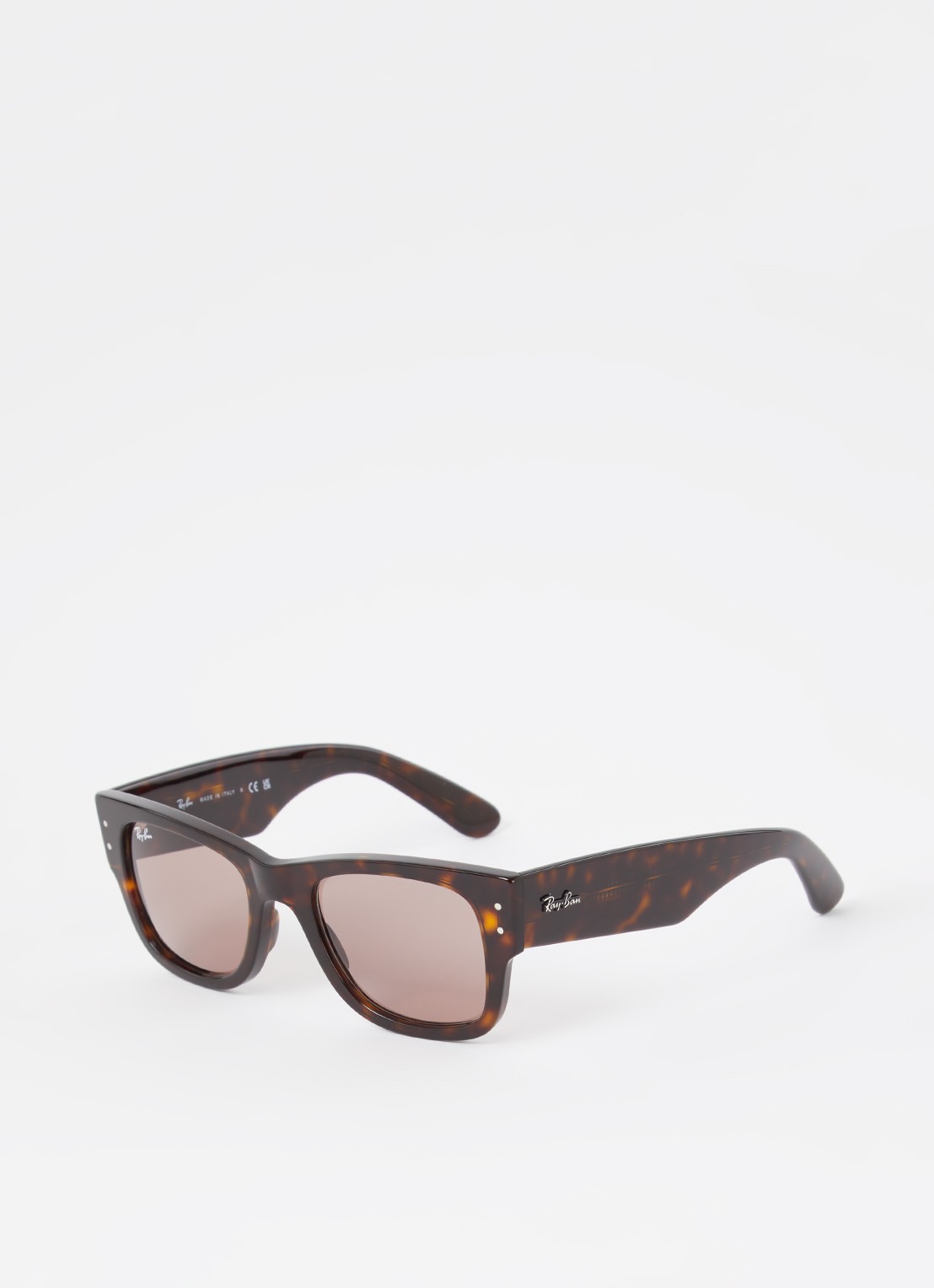 Ray-Ban Mega Wayfarer zonnebril RB0840S - voorkant 4 donkerbruin
