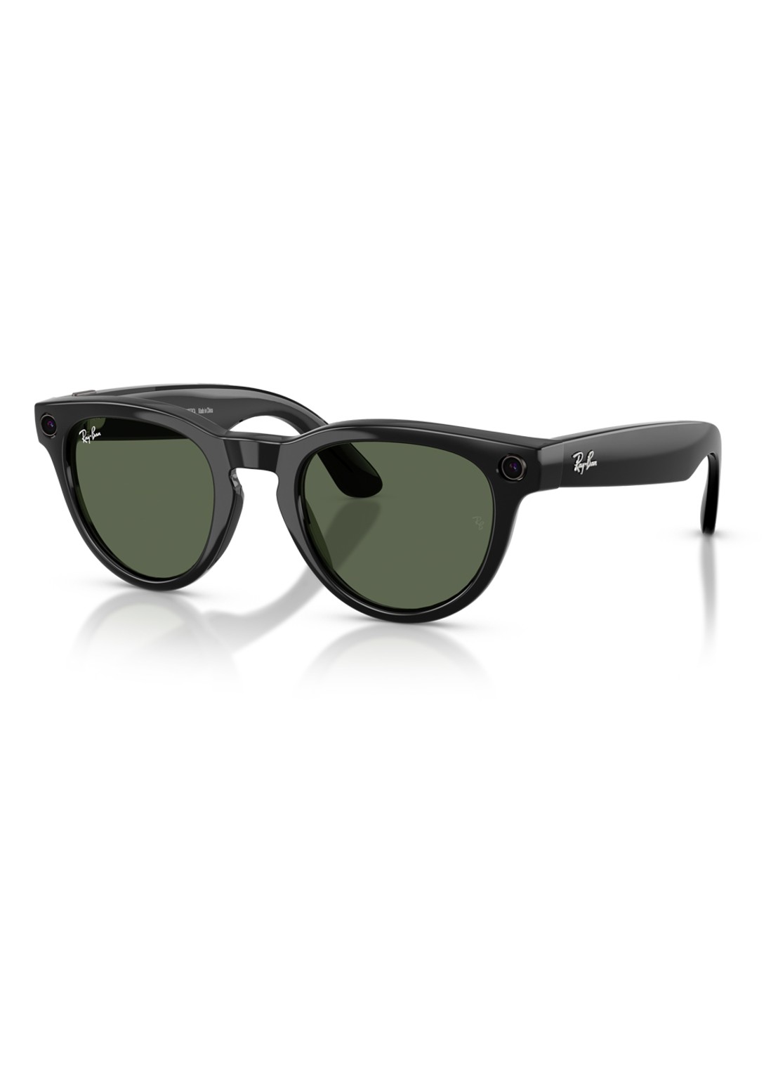 Ray-Ban Meta Low Bridge Fit Headliner zonnebril RW4013F - voorkant zwart-01