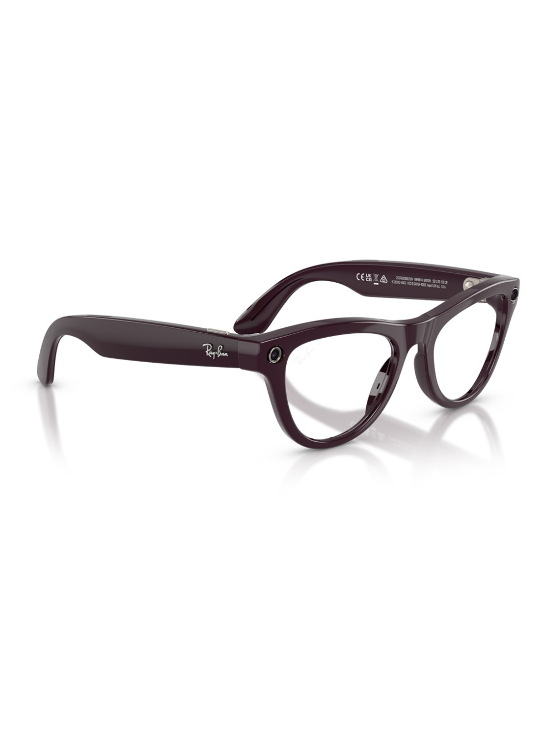 Ray-Ban Meta Skyler zonnebril RW4014 - detail 3 bordeauxrood