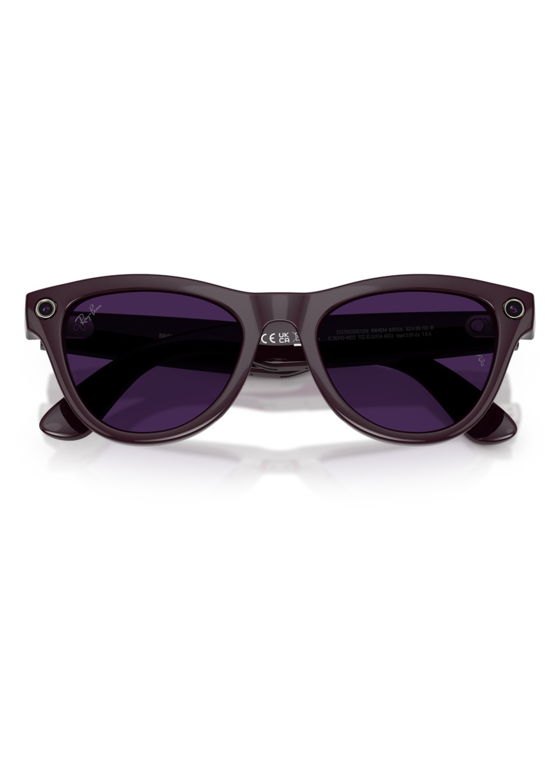 Ray-Ban Meta Skyler zonnebril RW4014 - detail 4 bordeauxrood