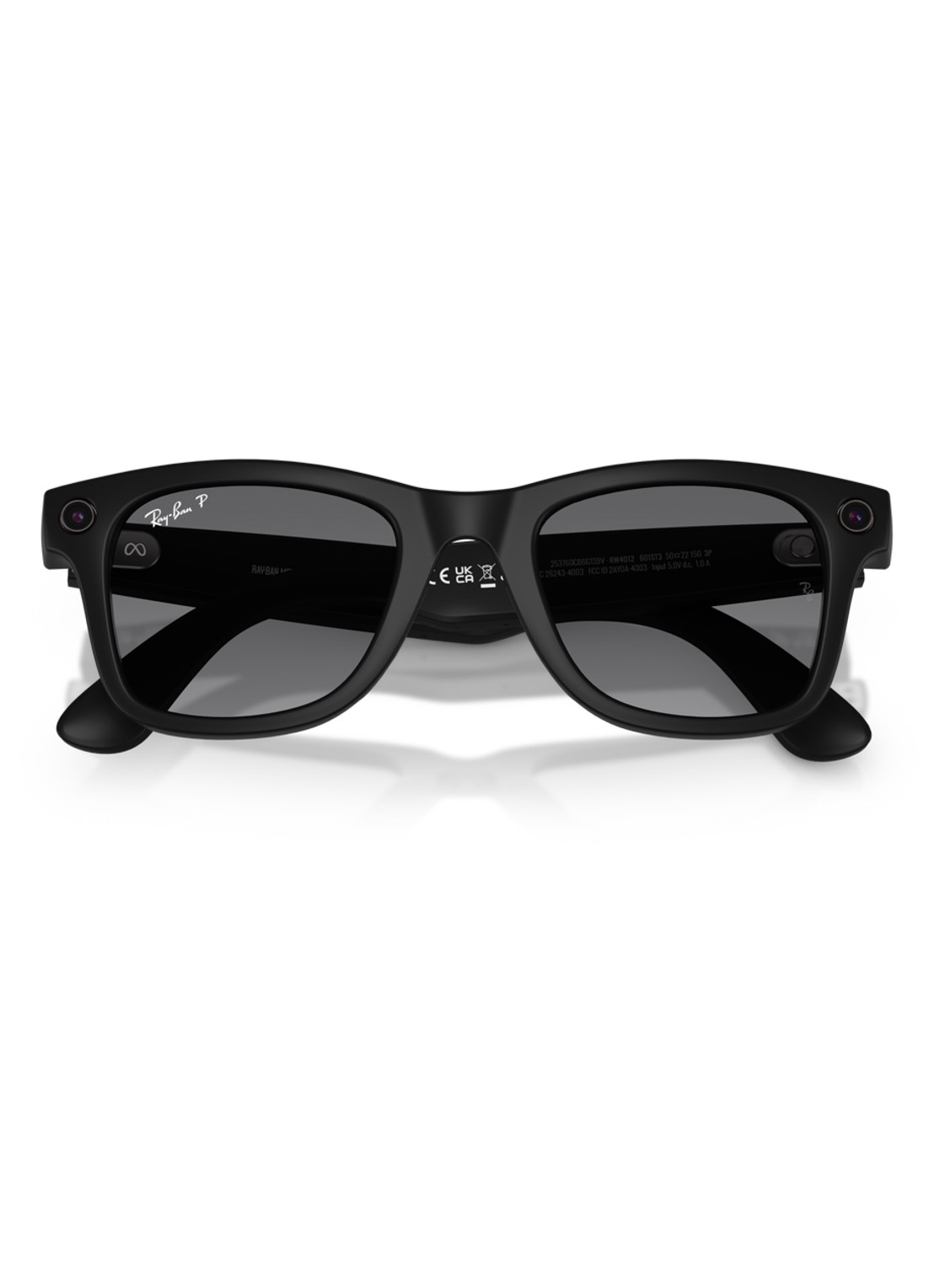 Ray-Ban Meta Wayfarer zonnebril gepolariseerd RW4012 - detail 3 zwart
