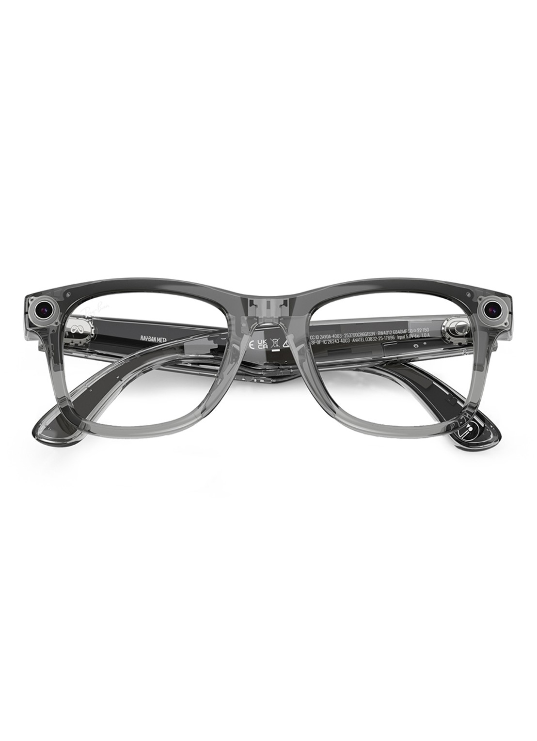 Ray-Ban Meta Wayfarer zonnebril RW4012 - detail 4 grijs