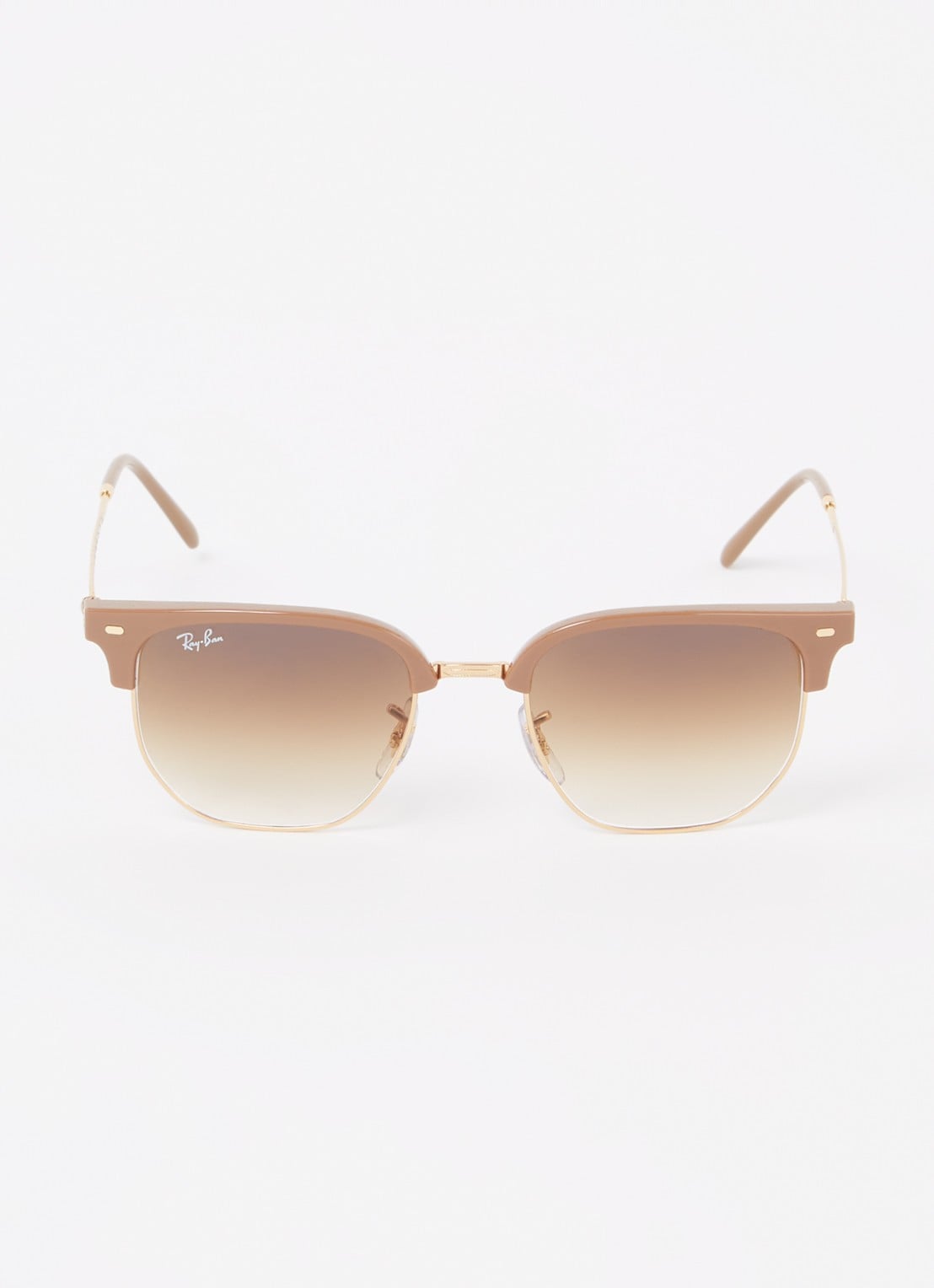 Ray-Ban New Clubmaster zonnebril RB4416 - detail 3 lichtbruin