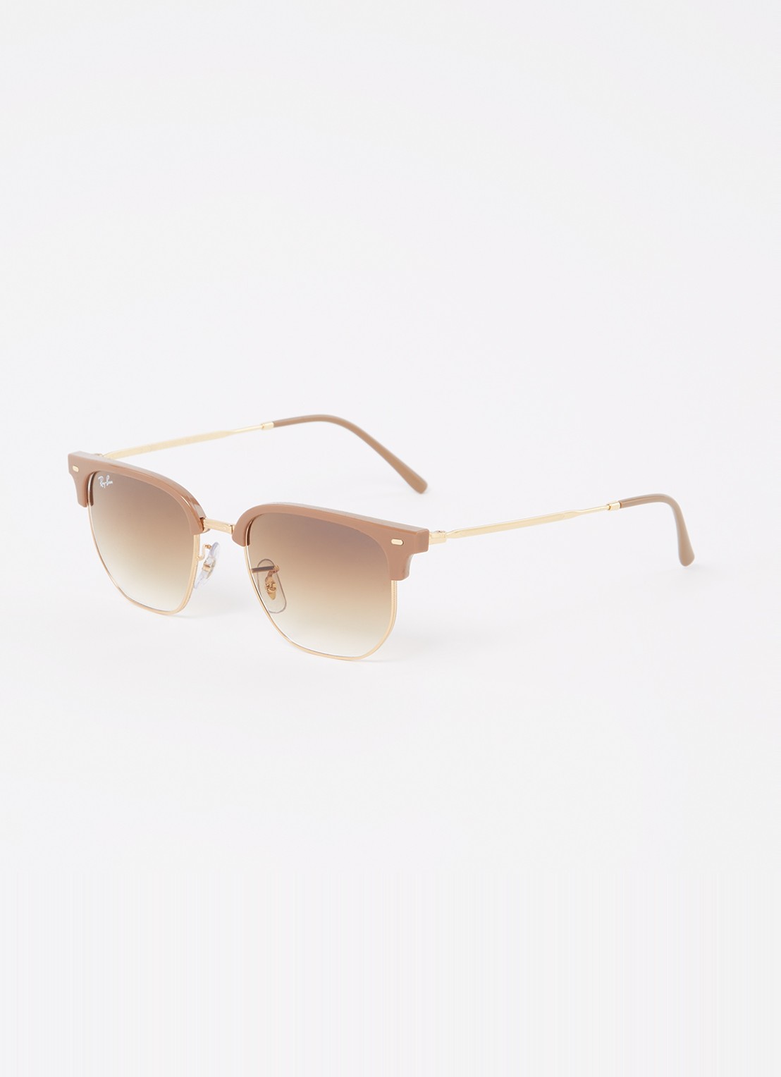 Ray-Ban New Clubmaster zonnebril RB4416 - voorkant lichtbruin