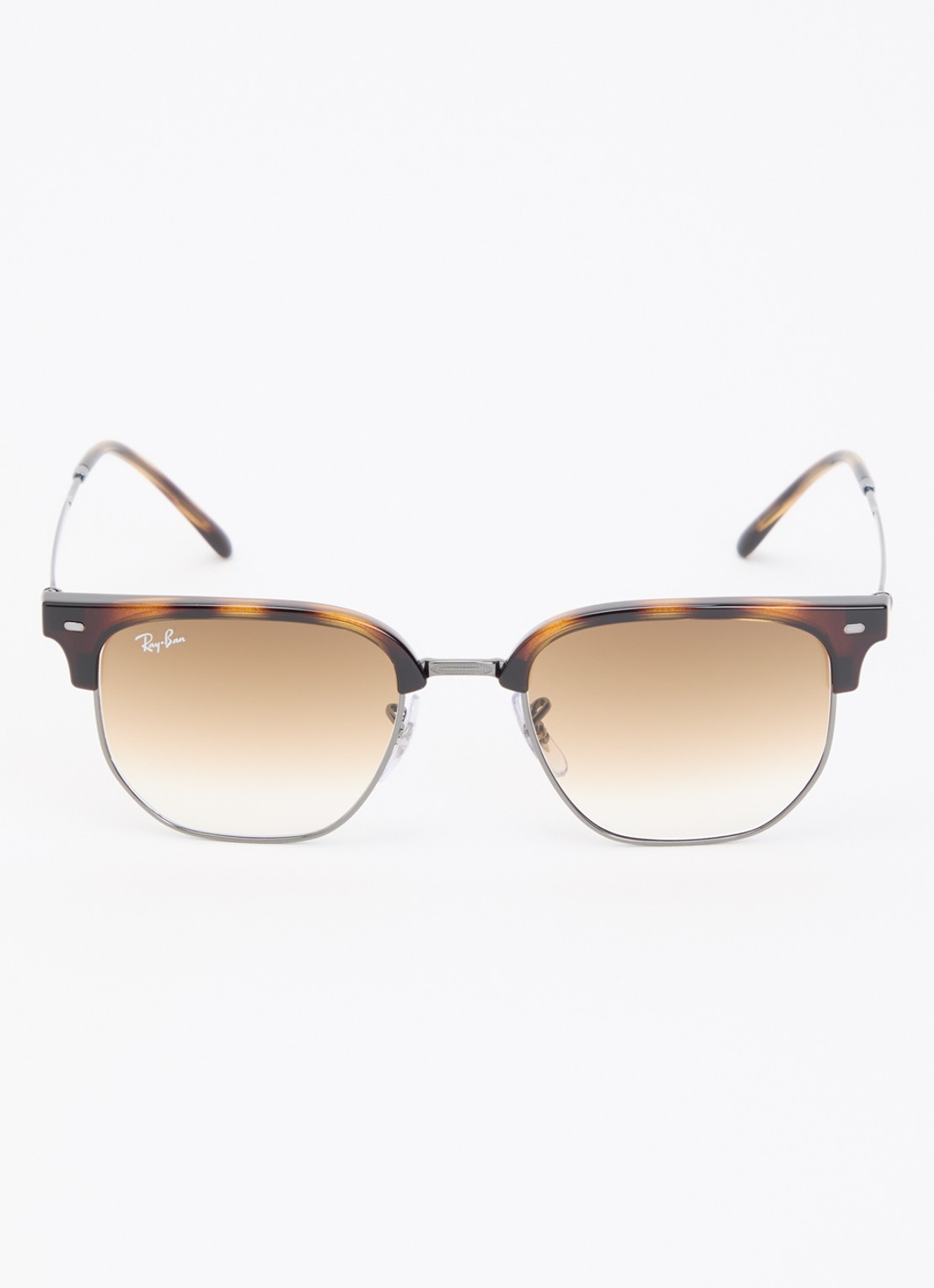 Ray-Ban New Clubmaster zonnebril RB4416  - detail bruin