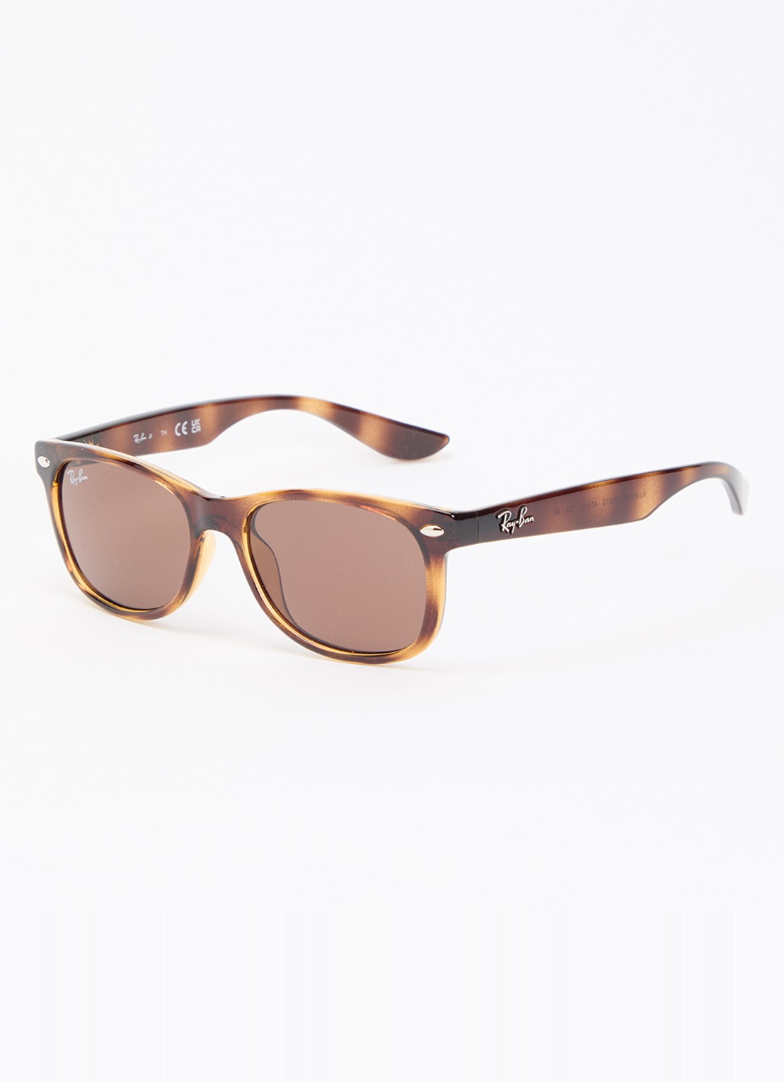 Ray-Ban New Wayfarer Kids zonnebril RB9052S  - voorkant 4 bruin