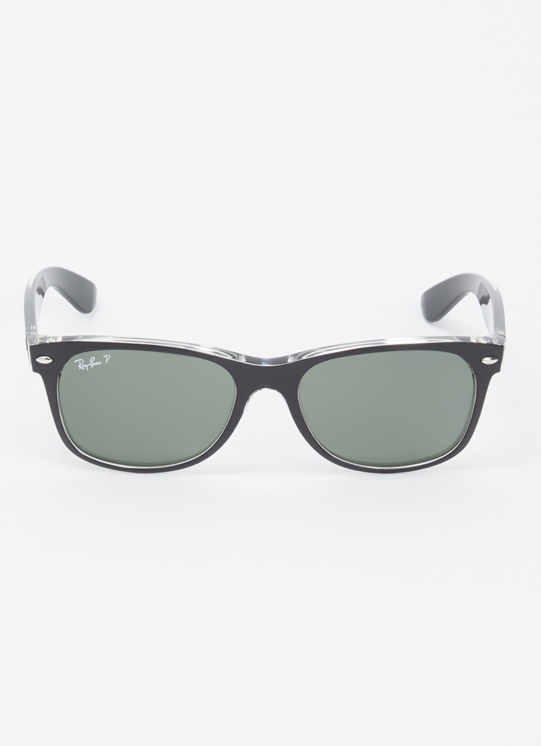 Ray-Ban New Wayfarer zonnebril gepolariseerd RB2132 - detail 2 zwart
