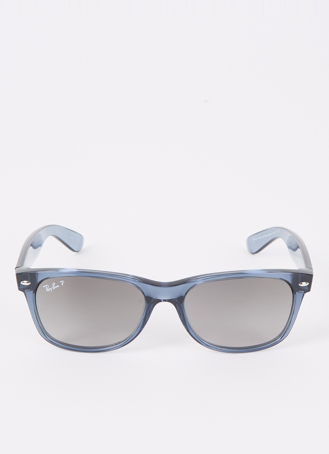 Ray-Ban New Wayfarer zonnebril gepolariseerd RB2132 - detail blauwgrijs
