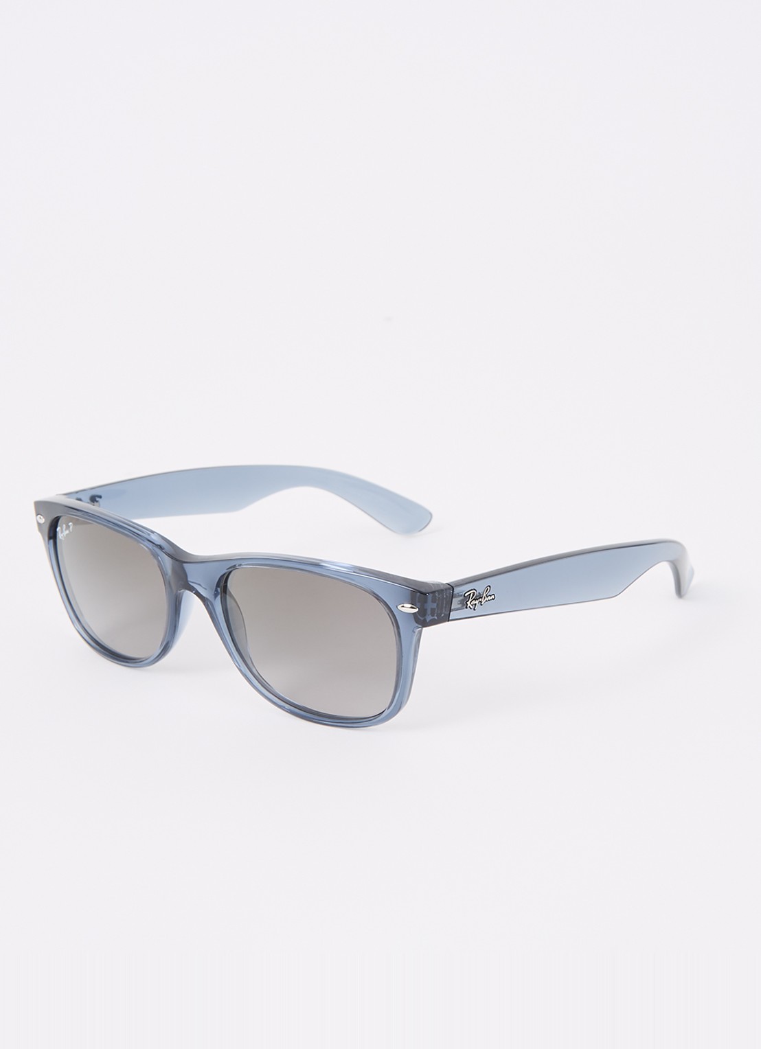 Ray-Ban New Wayfarer zonnebril gepolariseerd RB2132 - voorkant 4 blauwgrijs