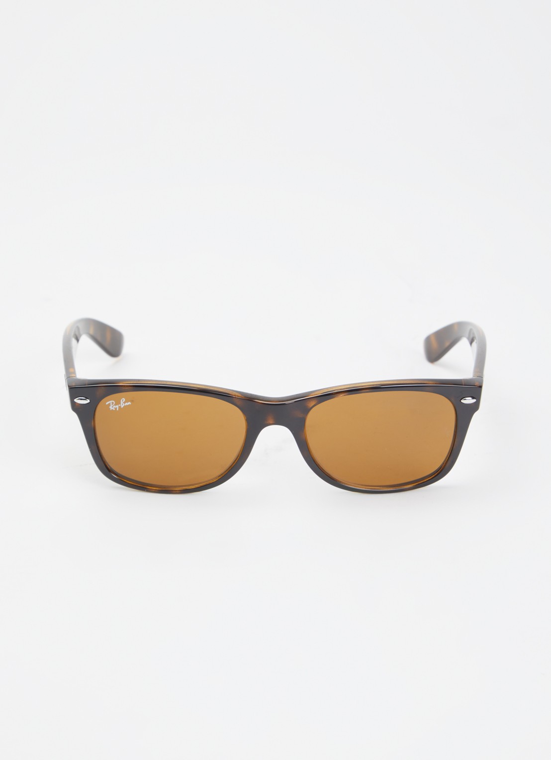 Ray-Ban New Wayfarer zonnebril RB2132 - detail bruin