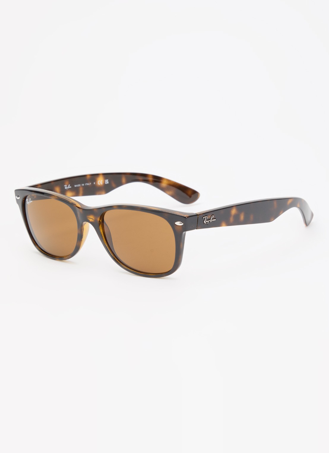 Ray-Ban New Wayfarer zonnebril RB2132 - voorkant 4 donkerbruin