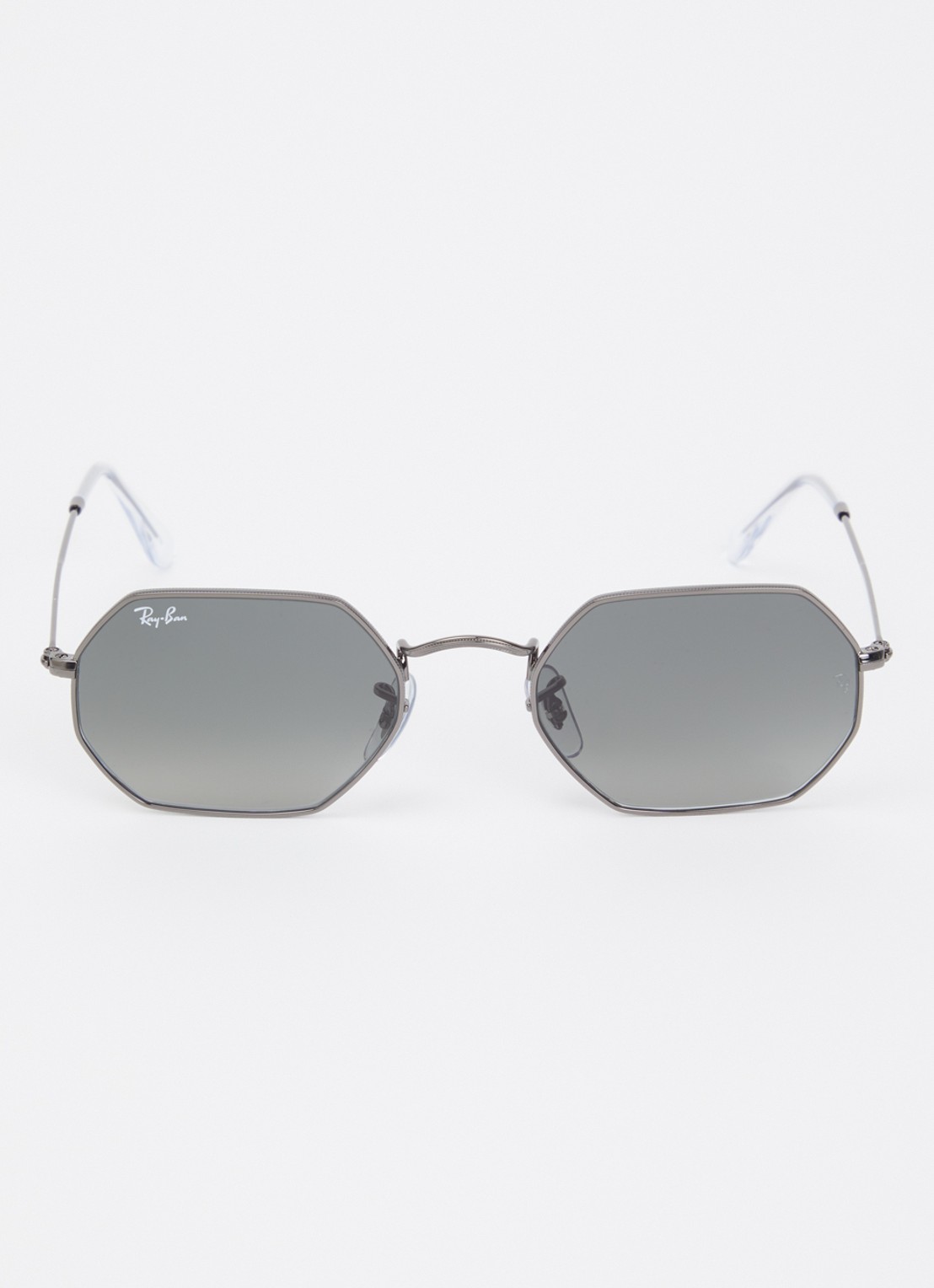 Ray-Ban Octagonal zonnebril RB3556N - detail zilver