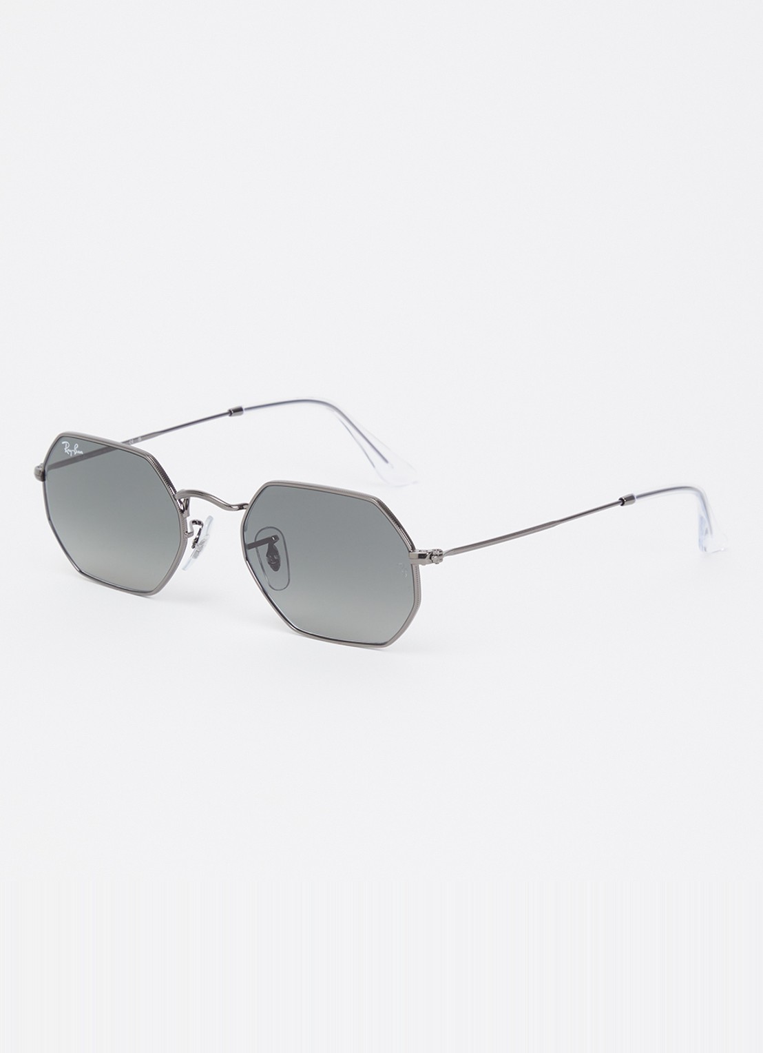 Ray-Ban Octagonal zonnebril RB3556N - voorkant 3 zilver