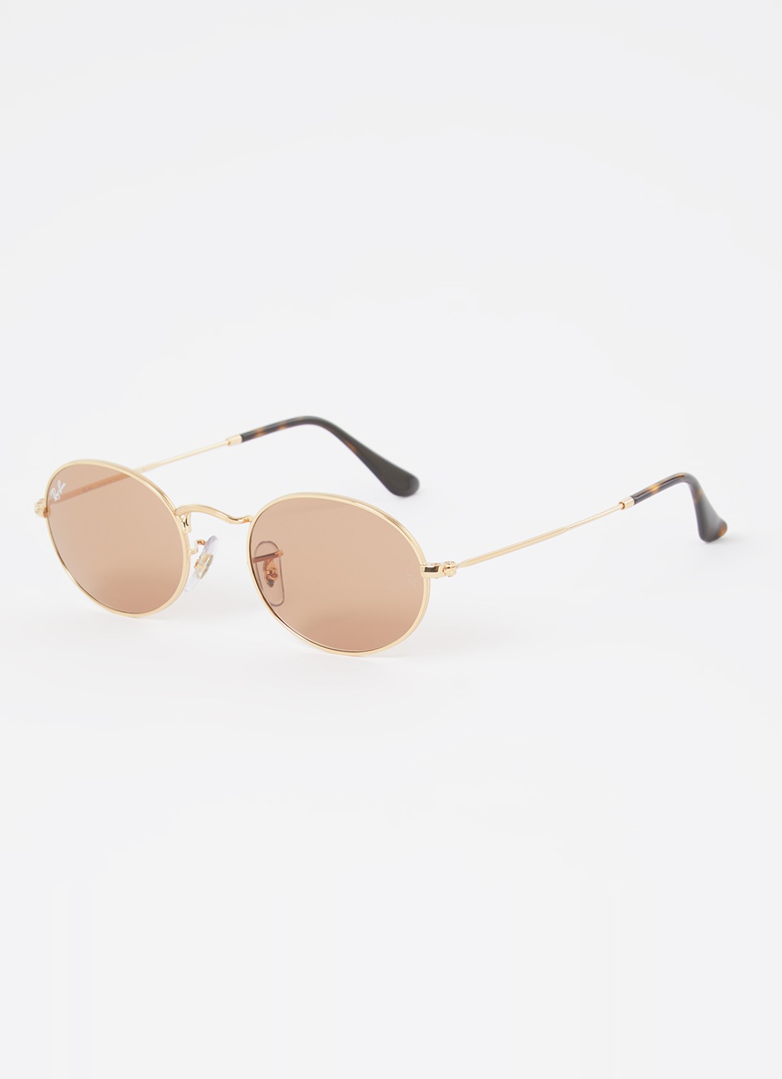 Ray-Ban Oval zonnebril RB3547 - voorkant goud