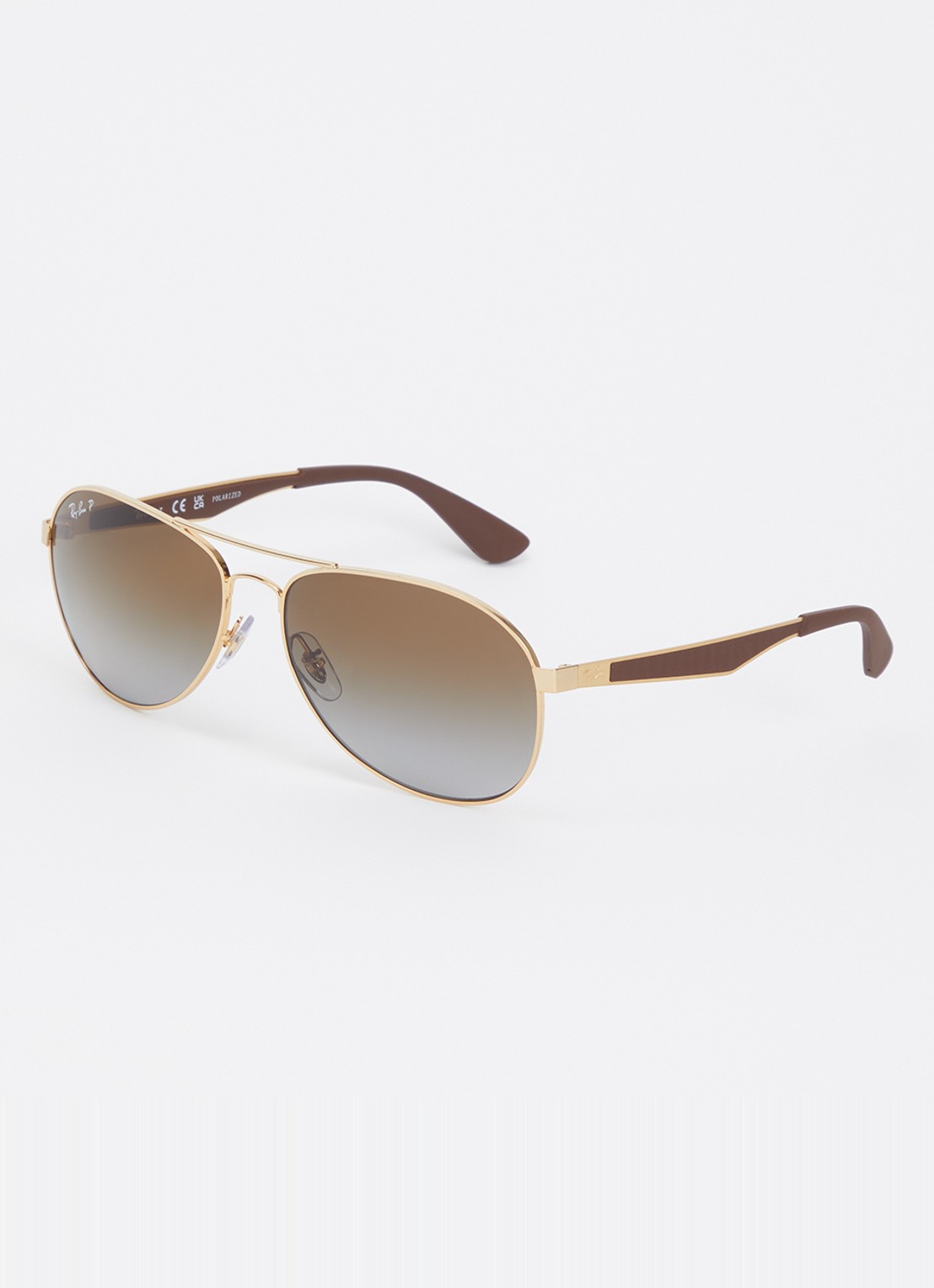 Ray-Ban Piloten zonnebril gepolariseerd RB3549 - voorkant 3 goud