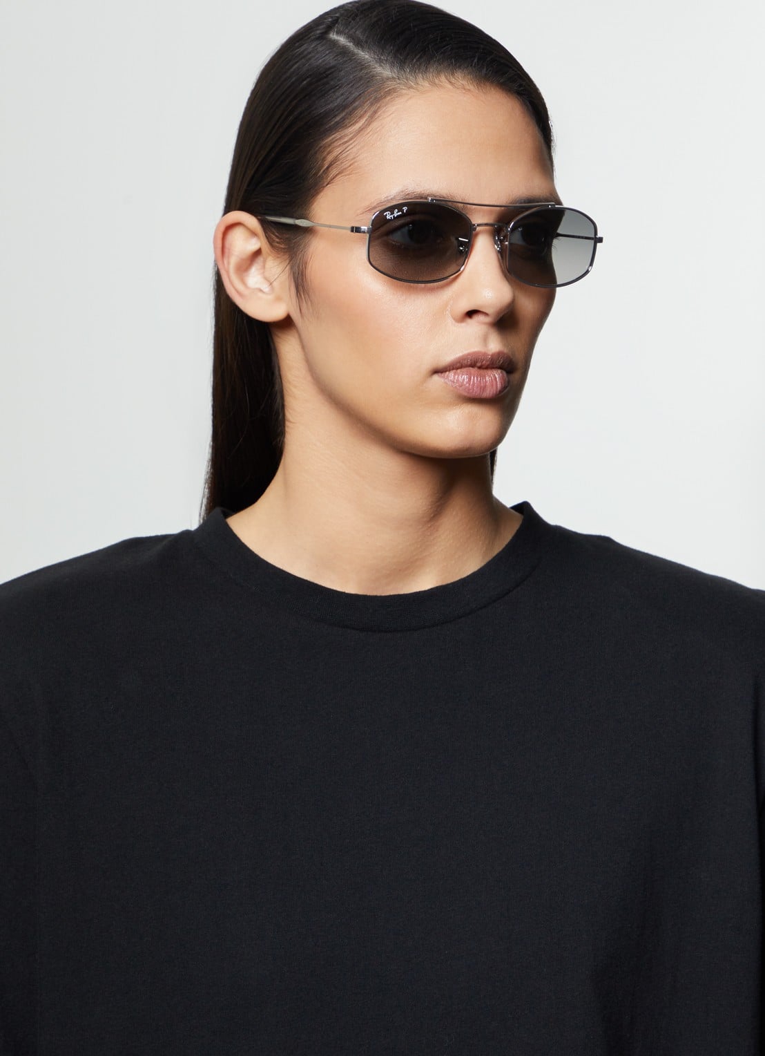 Ray-Ban Piloten zonnebril gepolariseerd RB3719 - voorkant 2 zilver