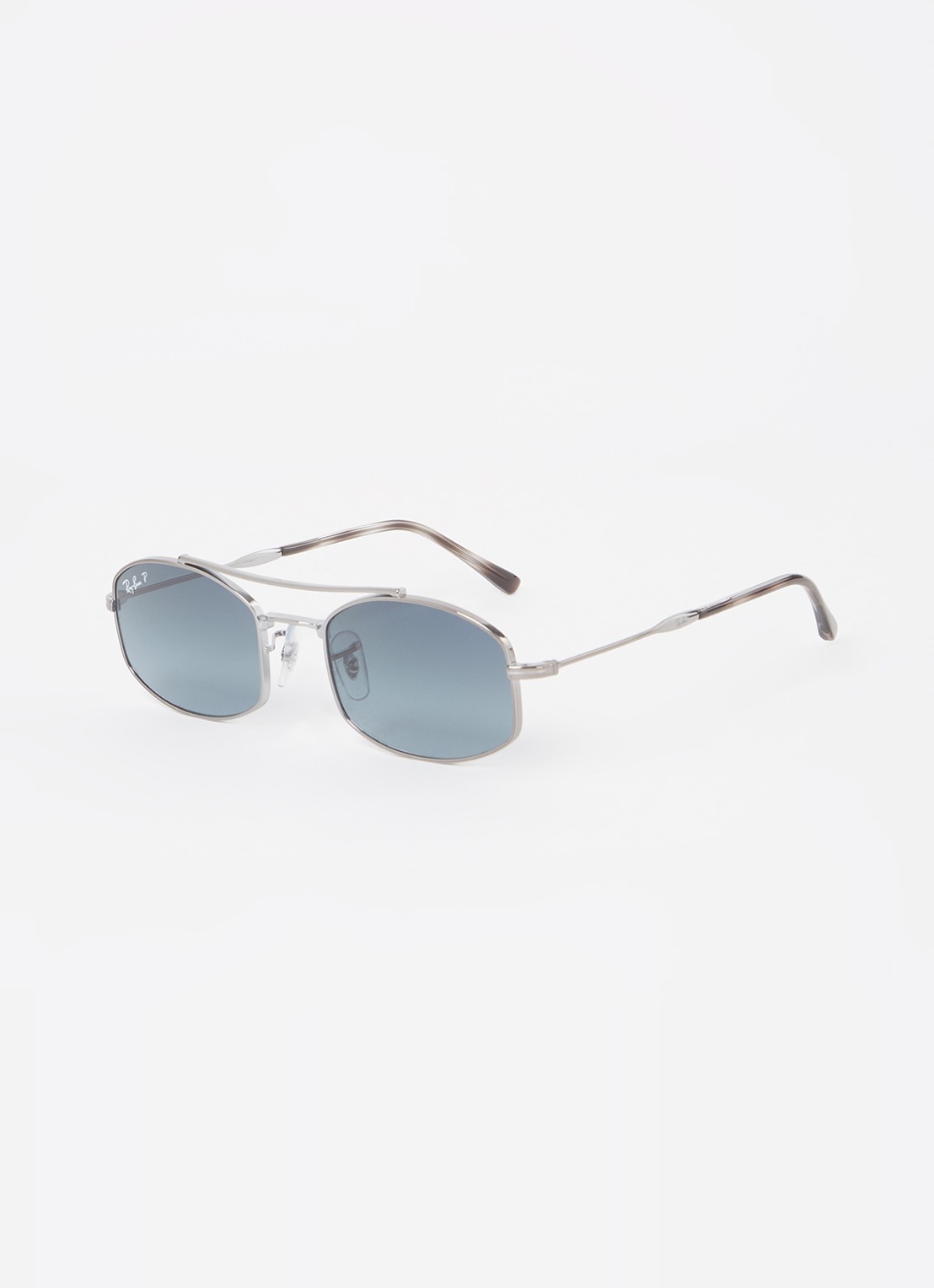 Ray-Ban Piloten zonnebril gepolariseerd RB3719 - voorkant zilver
