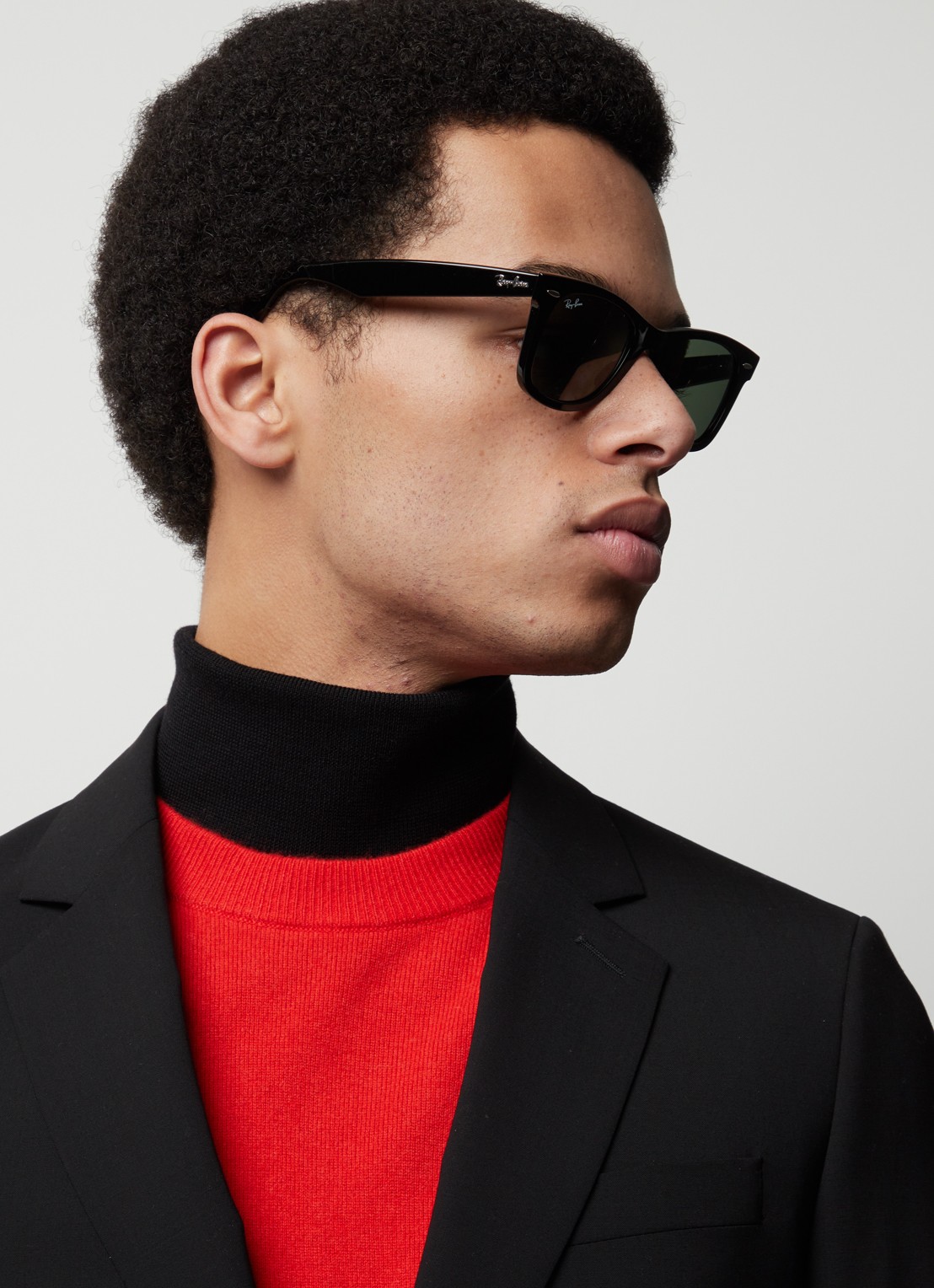 Ray-Ban Ray-Ban *RB2140 WAYFARER BLK S - voorkant 3 zwart