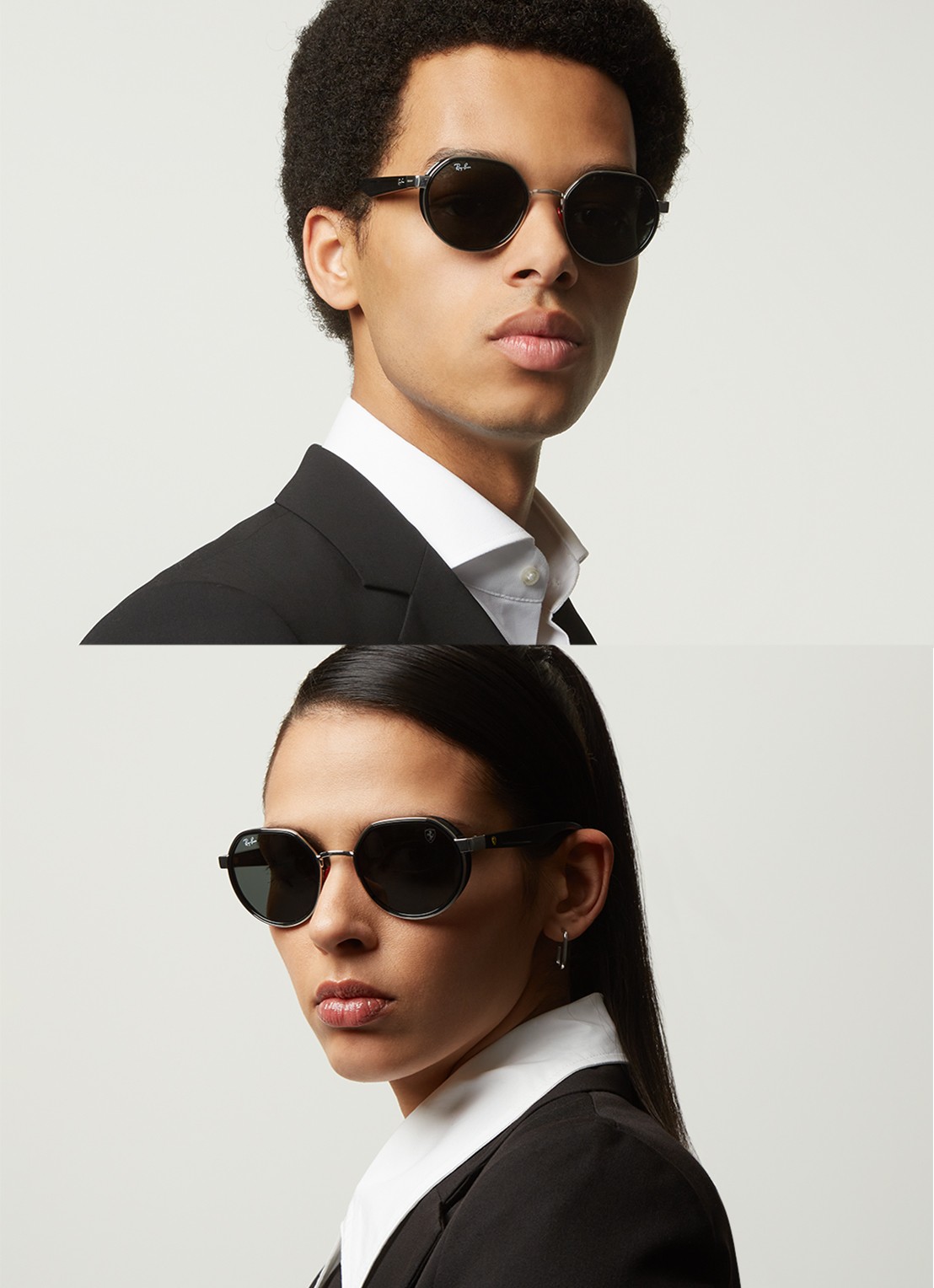 Ray-Ban Ray-Ban *RB3703M  SLV SHN GRN - voorkant 5 zilver