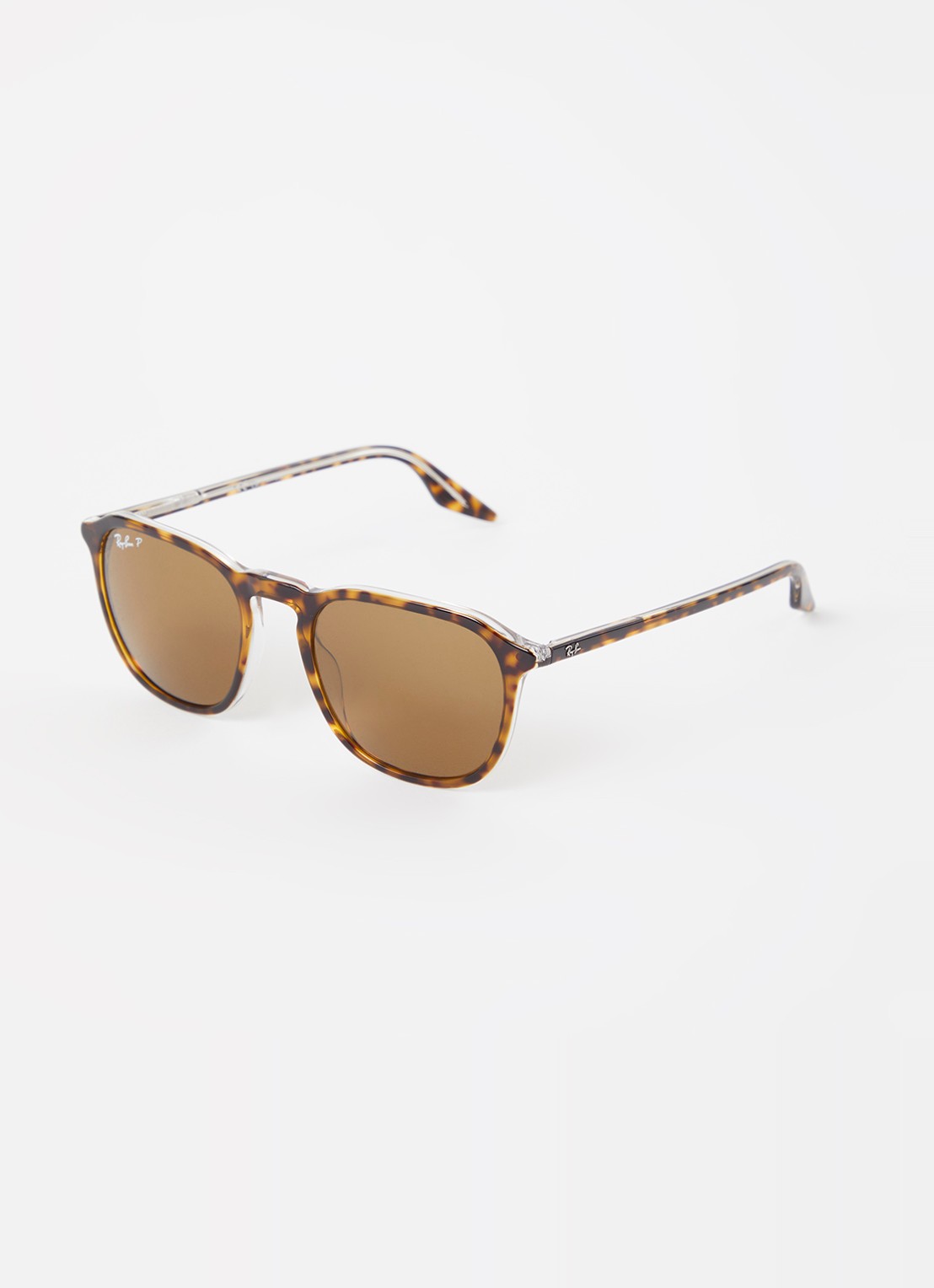 Ray-Ban Retro zonnebril gepolariseerd RB2203 - voorkant bruin