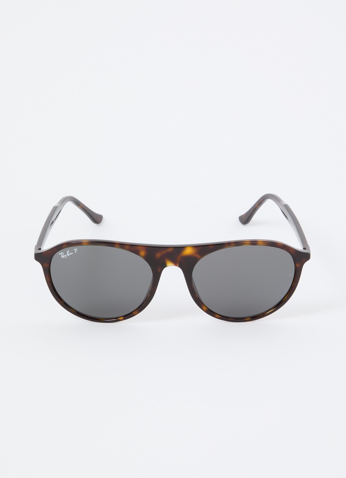 Ray-Ban Retro zonnebril gepolariseerd RB2215 - detail bruin