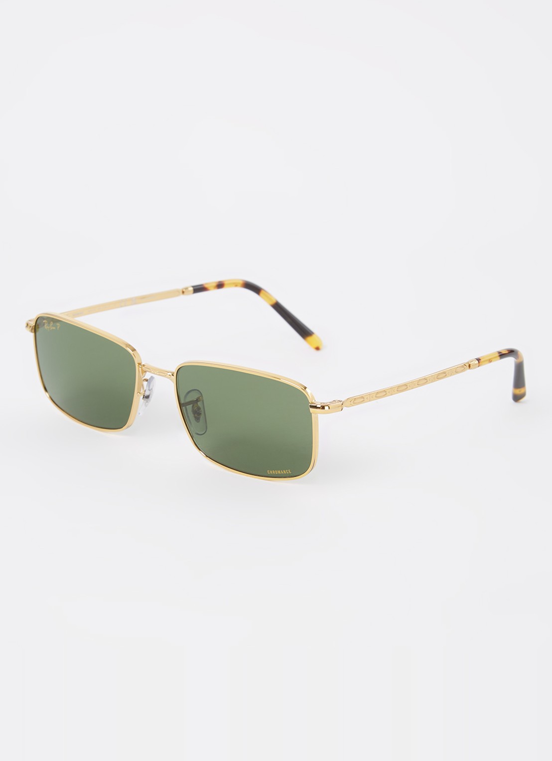 Ray-Ban Retro zonnebril gepolariseerd RB3717 - voorkant 4 goud