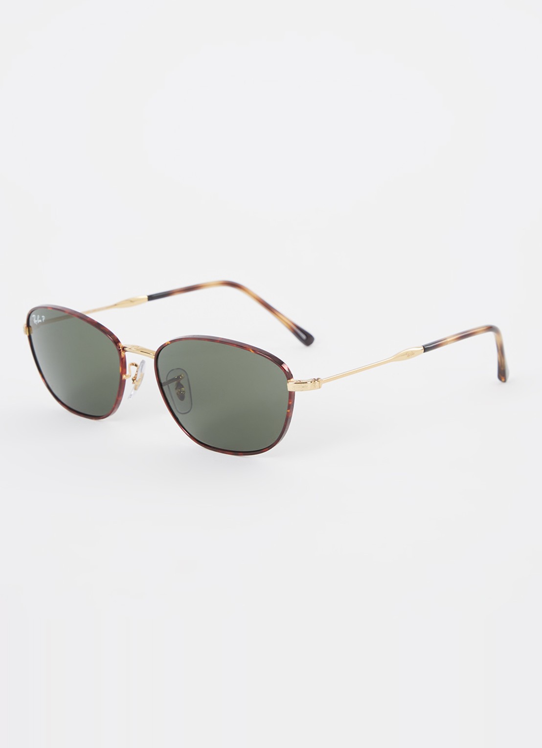 Ray-Ban Retro zonnebril gepolariseerd RB3749 - voorkant donkerbruin