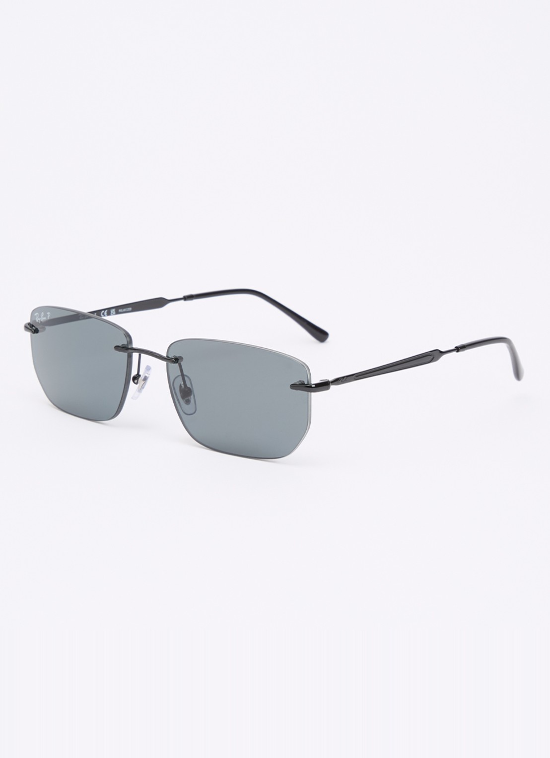 Ray-Ban Retro zonnebril gepolariseerd RB3768 - voorkant 4 zwart