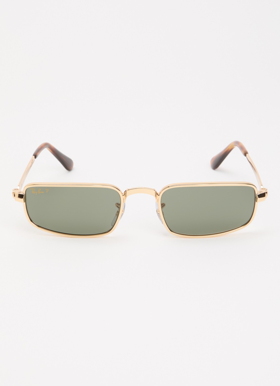 Ray-Ban Retro zonnebril gepolariseerd RB3927 - detail goud