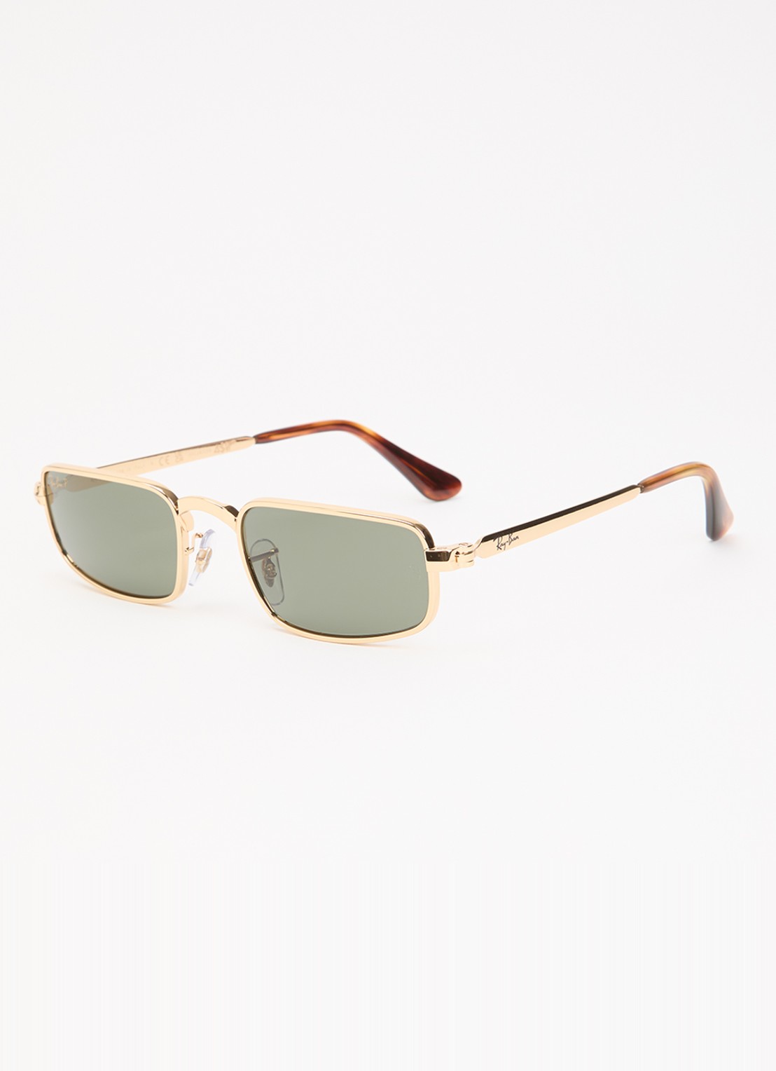 Ray-Ban Retro zonnebril gepolariseerd RB3927 - voorkant 4 goud