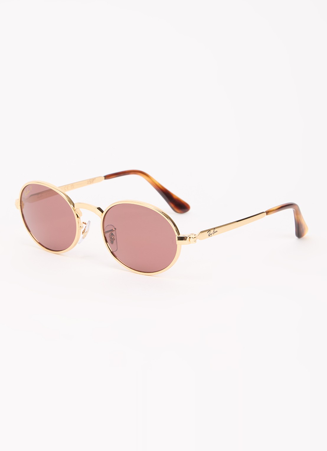 Ray-Ban Retro zonnebril gepolariseerd RB3931 - voorkant 4 goud