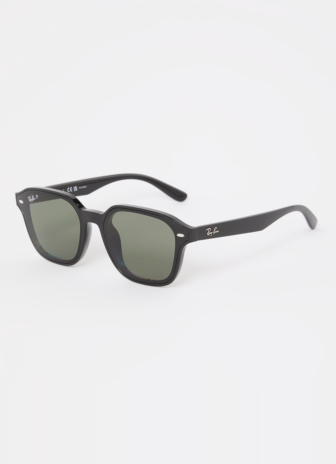 Ray-Ban Retro zonnebril gepolariseerd RB4458D - voorkant zwart