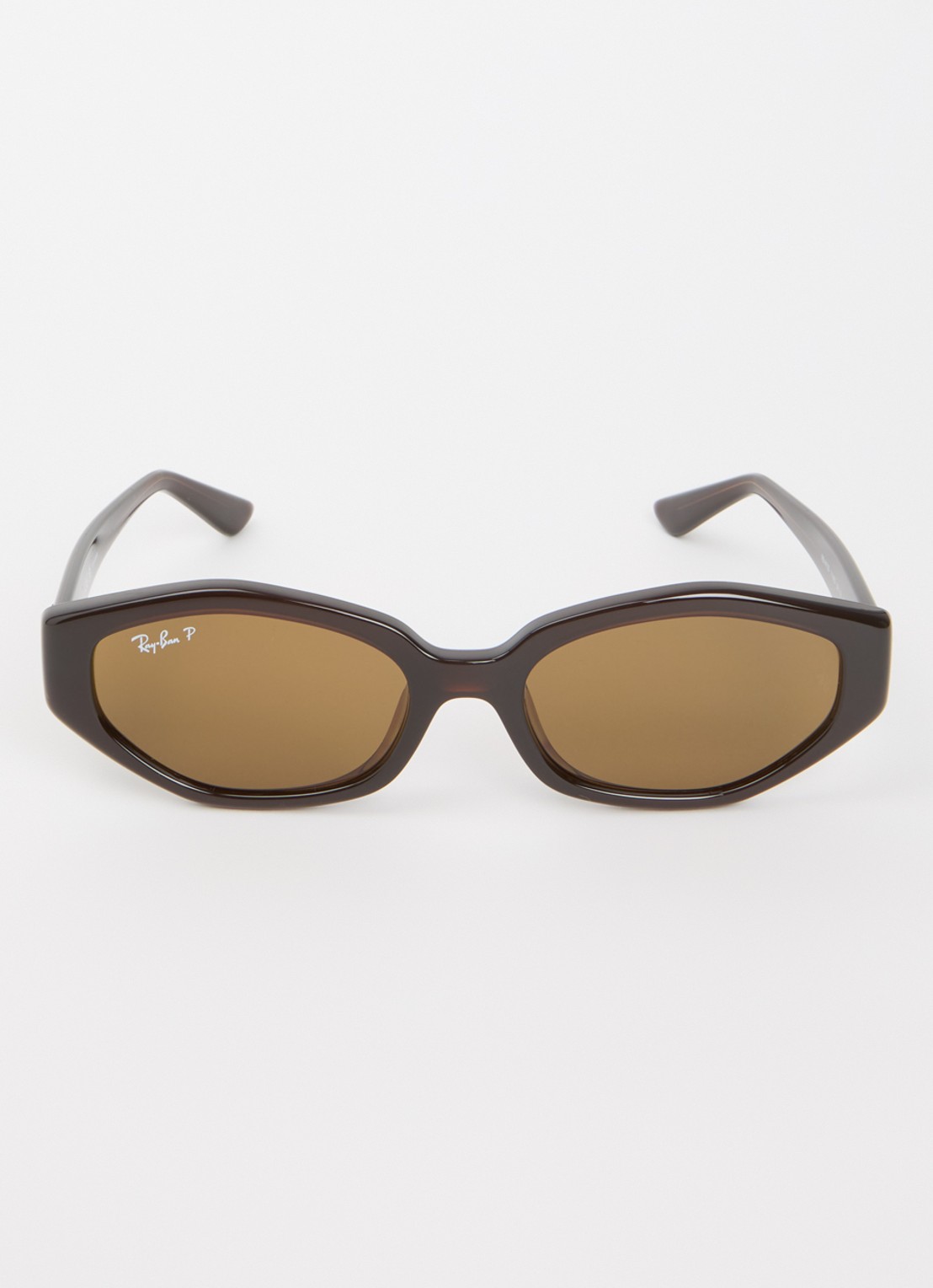 Ray-Ban Retro zonnebril gepolariseerd RB4473D - detail donkerbruin