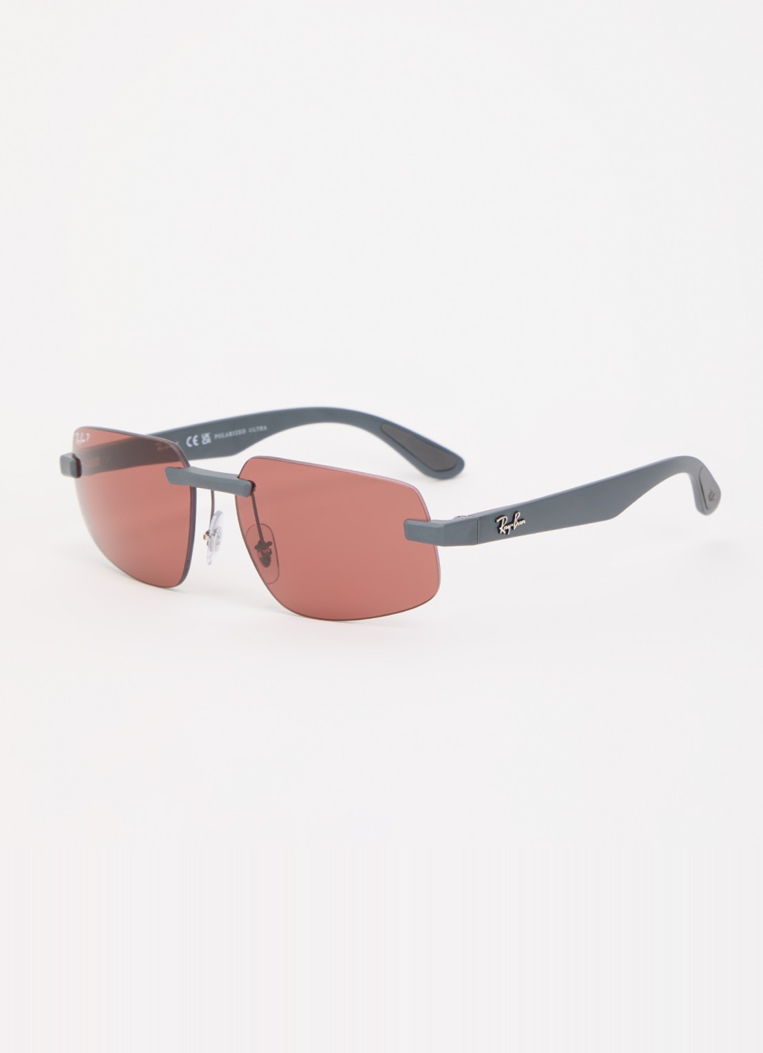 Ray-Ban Retro zonnebril gepolariseerd RB4475CH - voorkant grijs