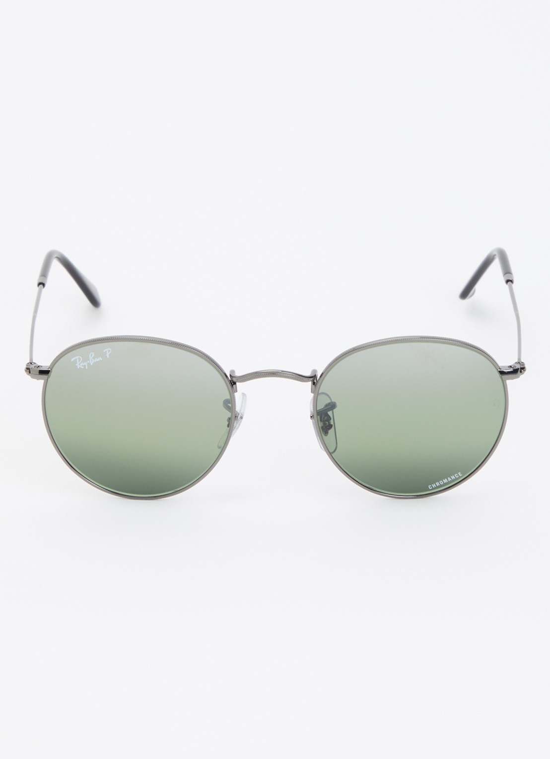 Ray-Ban Round Metal zonnebril gepolariseerd RB3447  - detail zilver