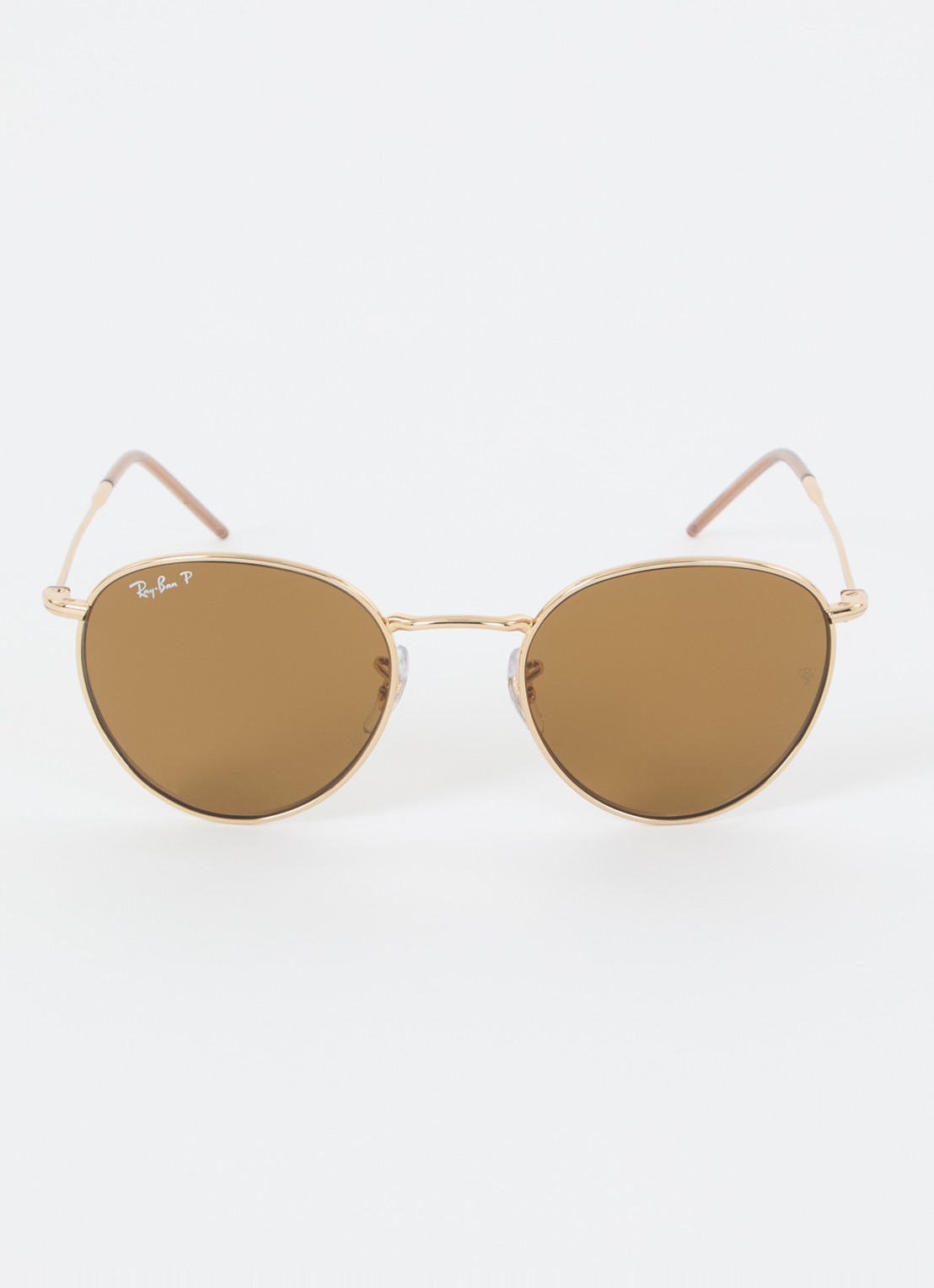 Ray-Ban Round Reverse zonnebril gepolariseerd RBR0103S - detail goud