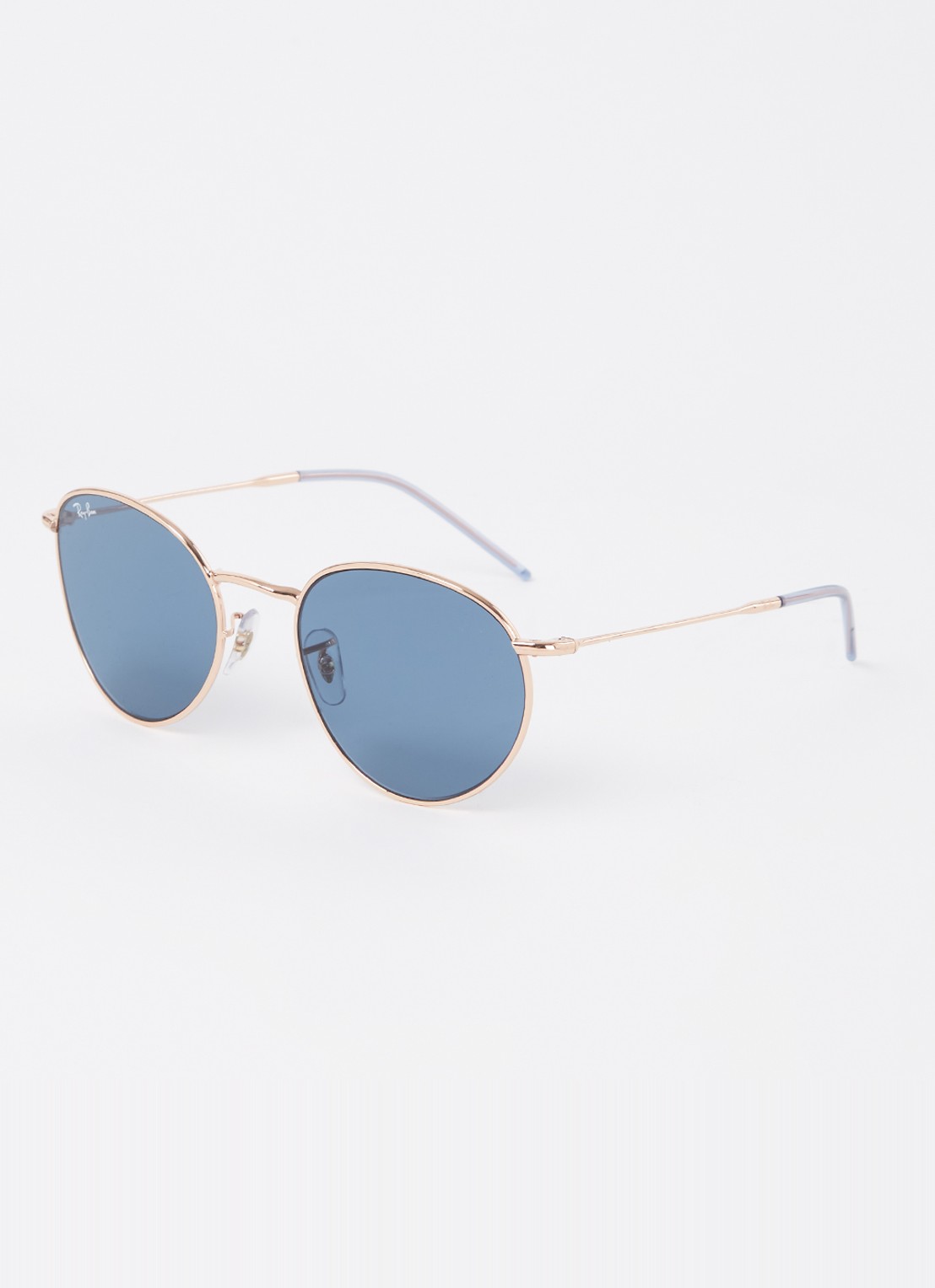 Ray-Ban Round Reverse zonnebril RBR0103S - voorkant roségoud