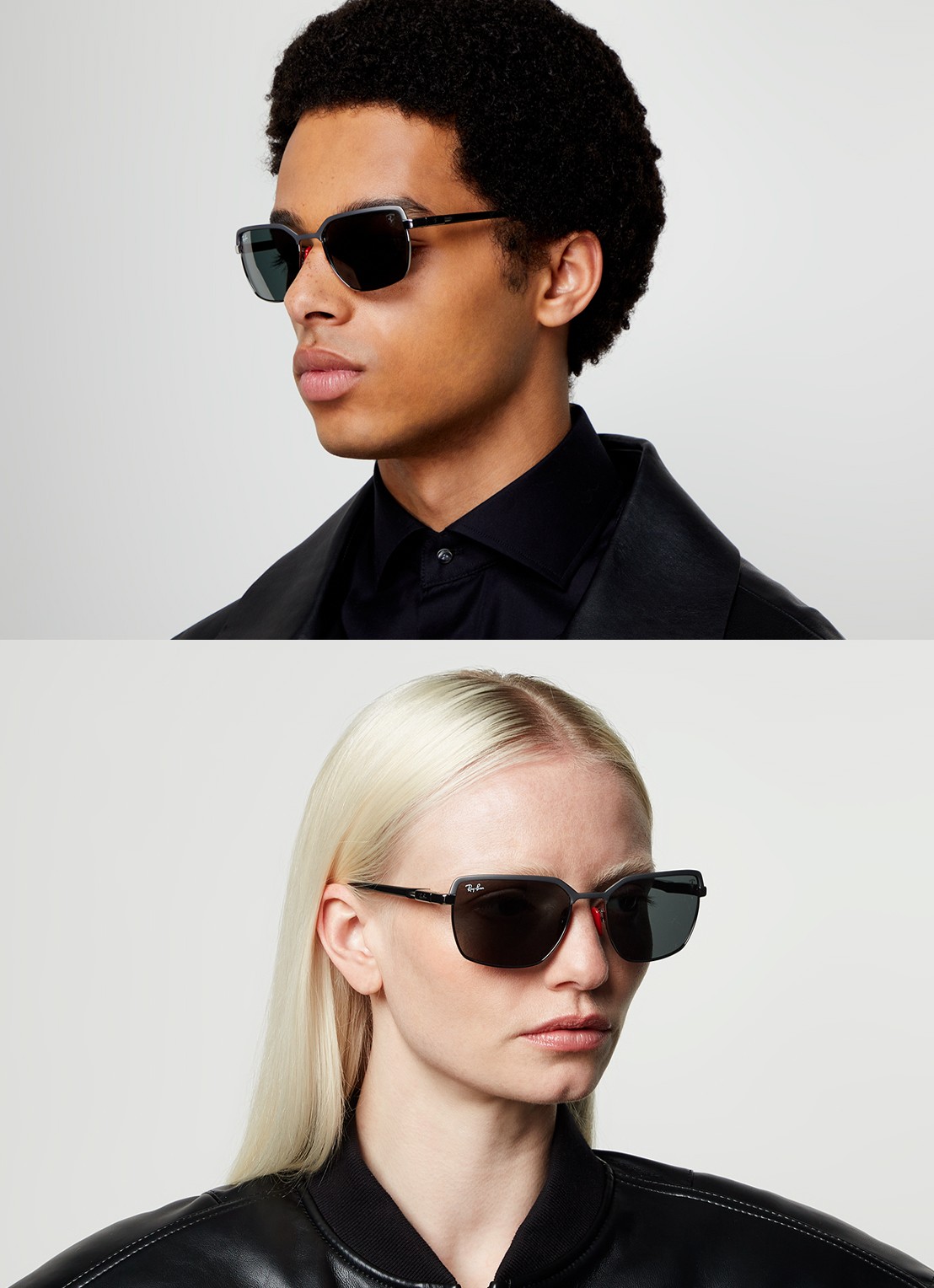 Ray-Ban Scuderia Ferrari zonnebril RB3743M - voorkant 5 grijs