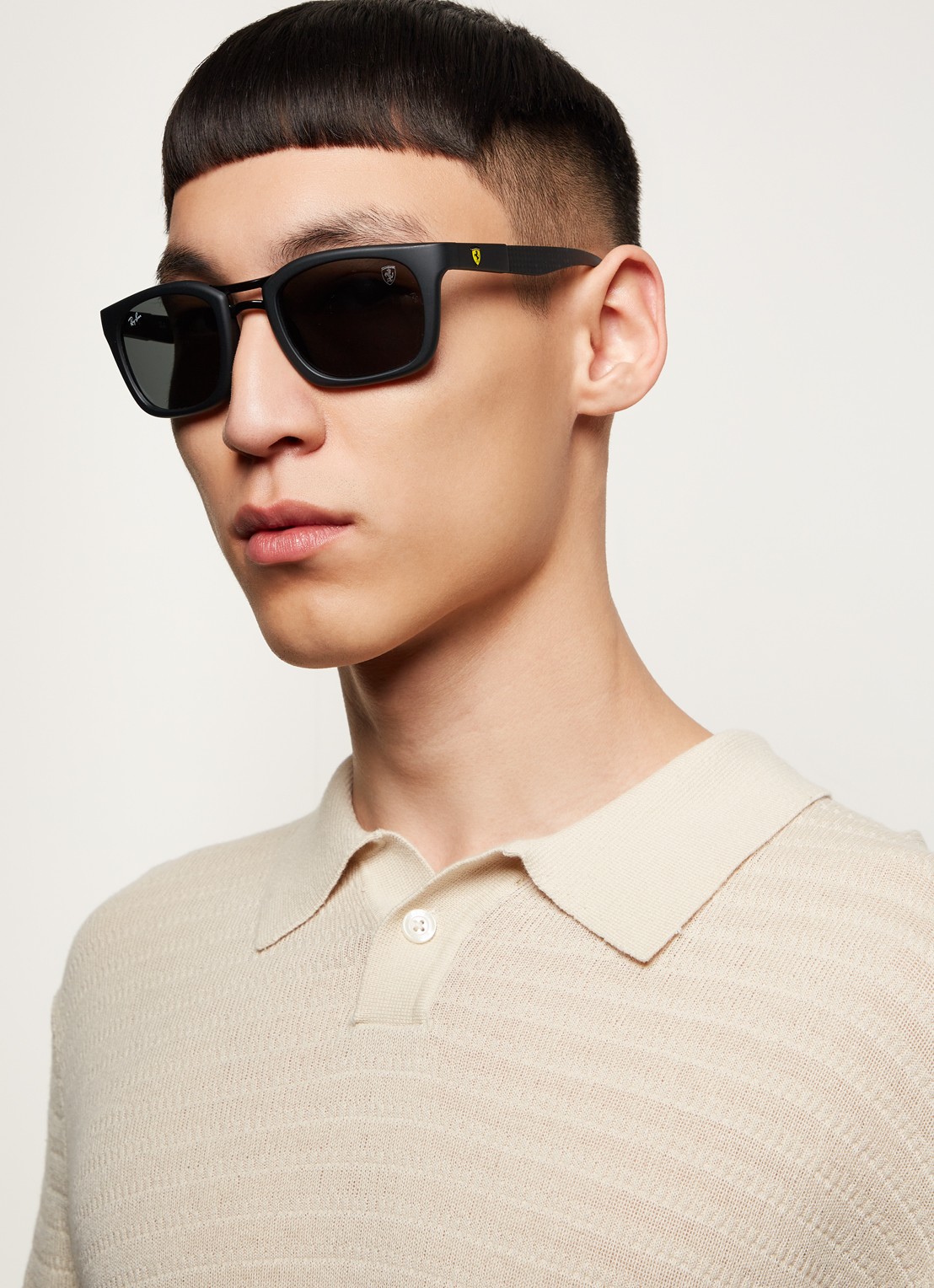 Ray-Ban Scuderia Ferrari zonnebril RB8362M  - voorkant 5 zwart